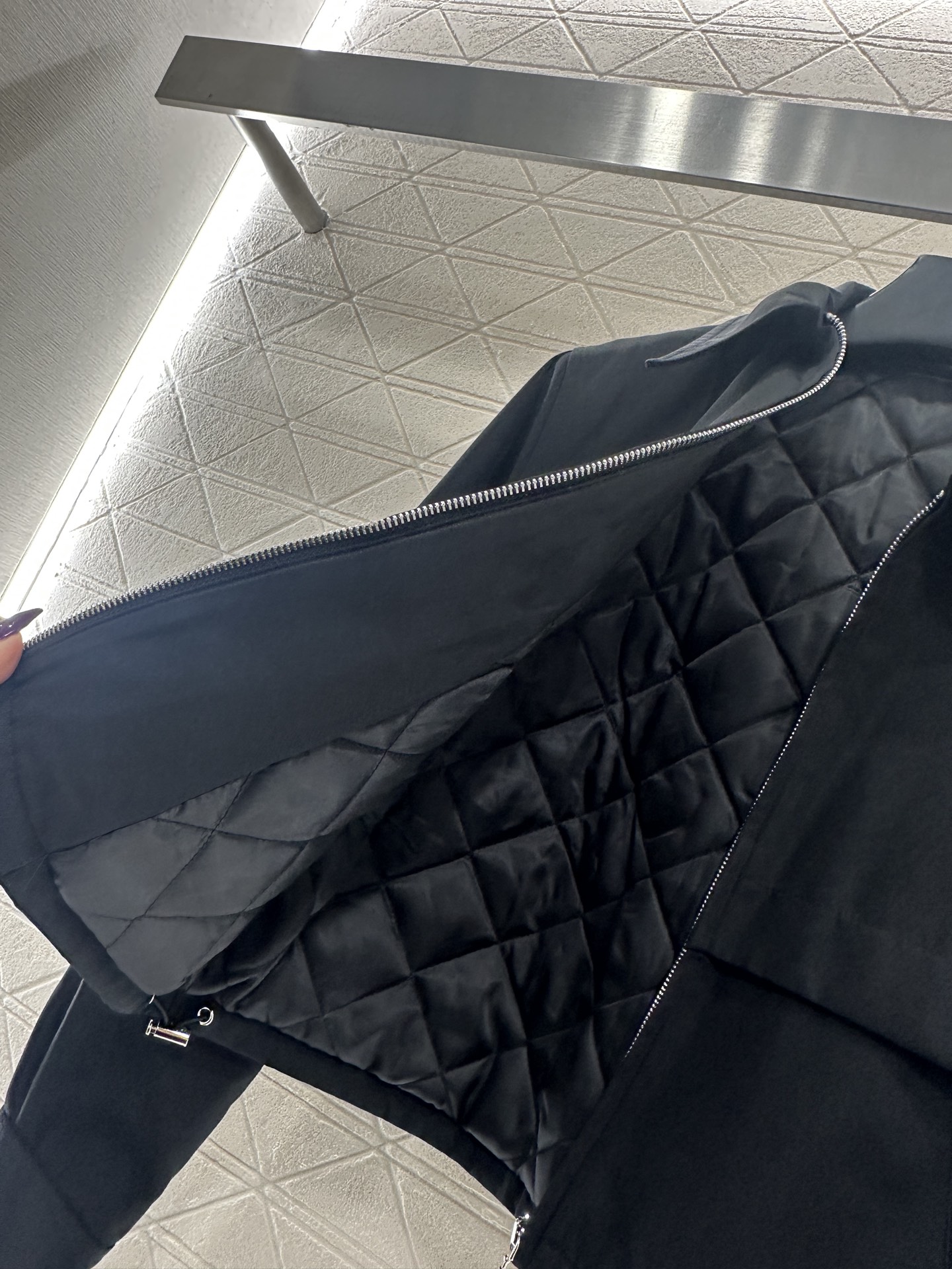 ♥Prad*♥2025新品上架 棉服外套伞状半裙套装定制YB进口尼龙材质，质感光泽，防风舒适，翻领拉链夹