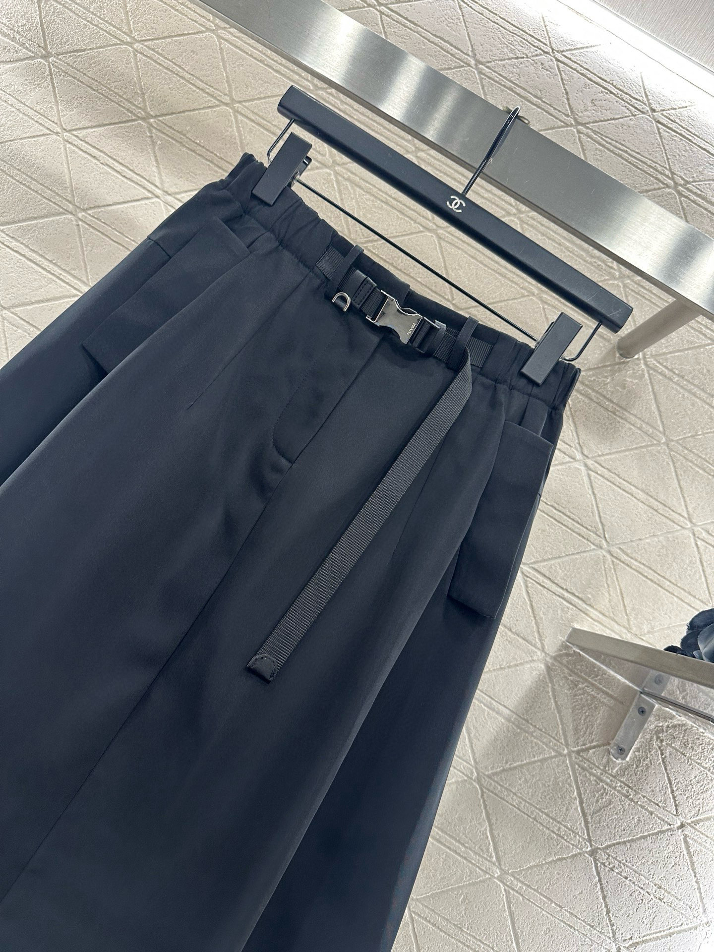 ♥Prad*♥2025新品上架 棉服外套伞状半裙套装定制YB进口尼龙材质，质感光泽，防风舒适，翻领拉链夹