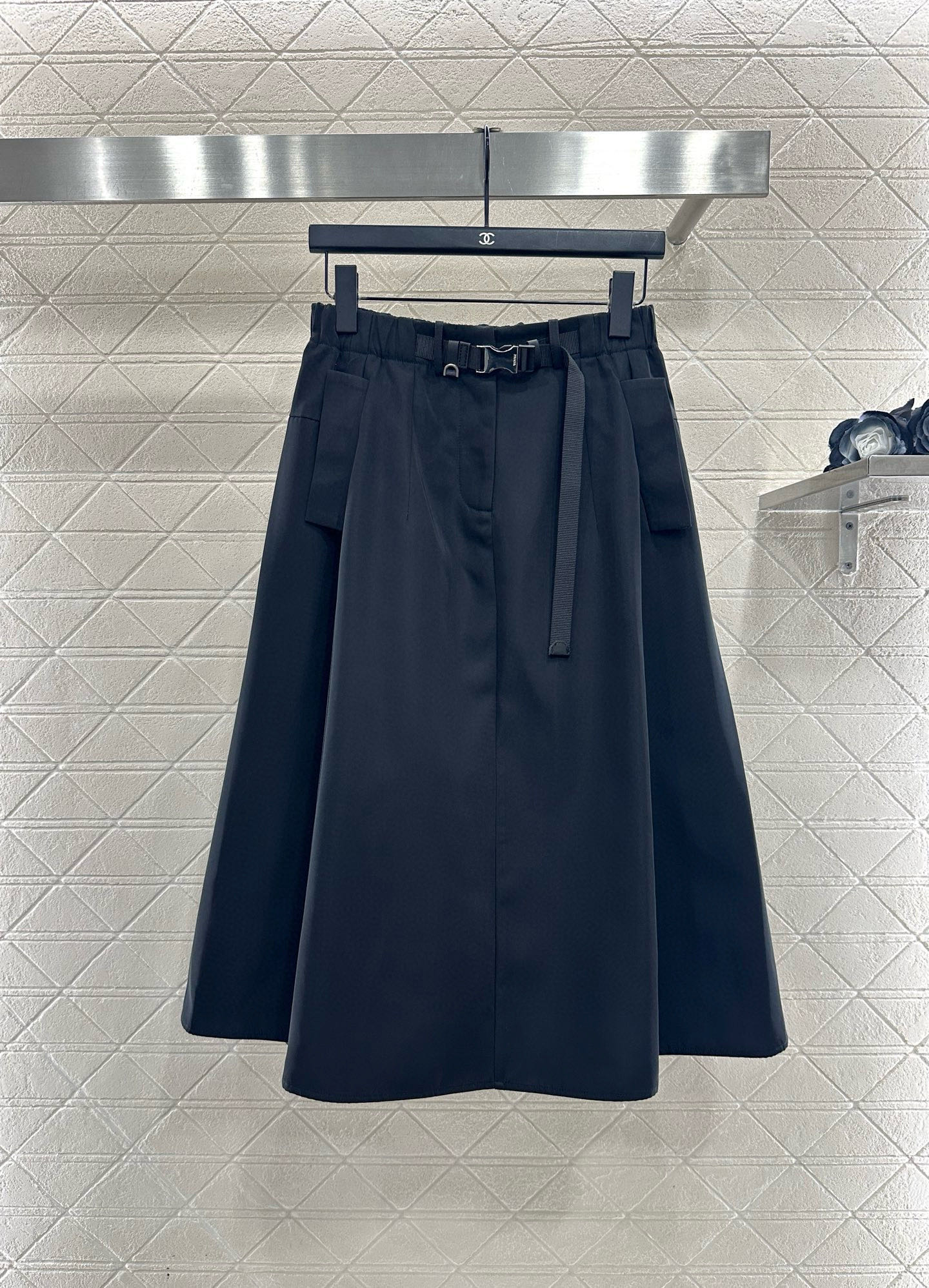 ♥Prad*♥2025新品上架 棉服外套伞状半裙套装定制YB进口尼龙材质，质感光泽，防风舒适，翻领拉链夹