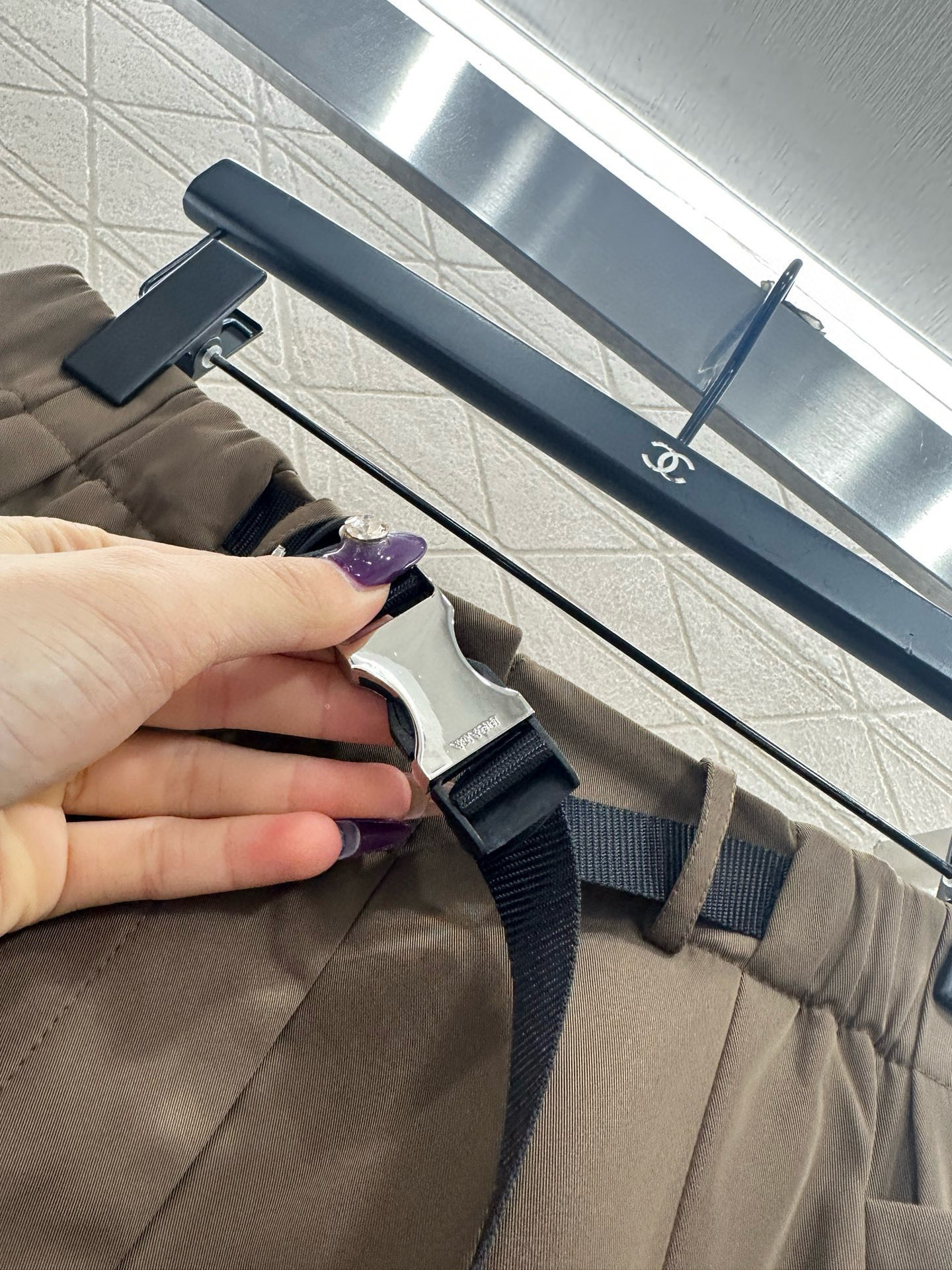 ♥Prad*♥2025新品上架 棉服外套伞状半裙套装定制YB进口尼龙材质，质感光泽，防风舒适，翻领拉链夹