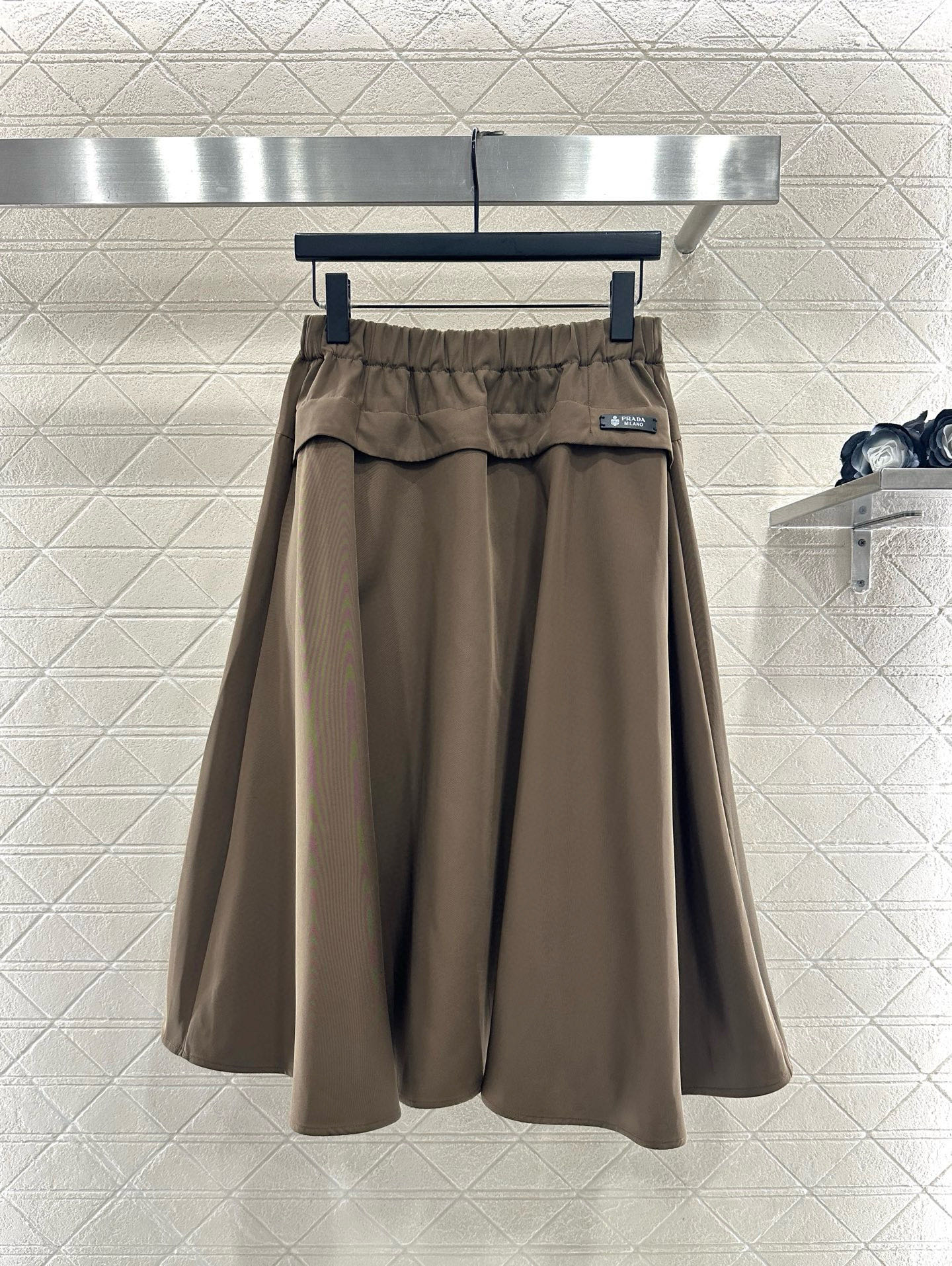 ♥Prad*♥2025新品上架 棉服外套伞状半裙套装定制YB进口尼龙材质，质感光泽，防风舒适，翻领拉链夹