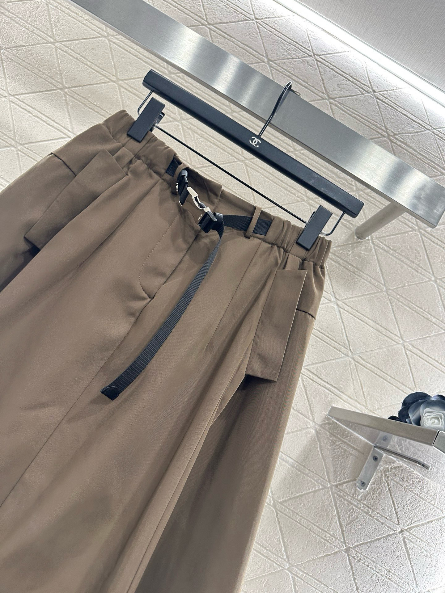 ♥Prad*♥2025新品上架 棉服外套伞状半裙套装定制YB进口尼龙材质，质感光泽，防风舒适，翻领拉链夹