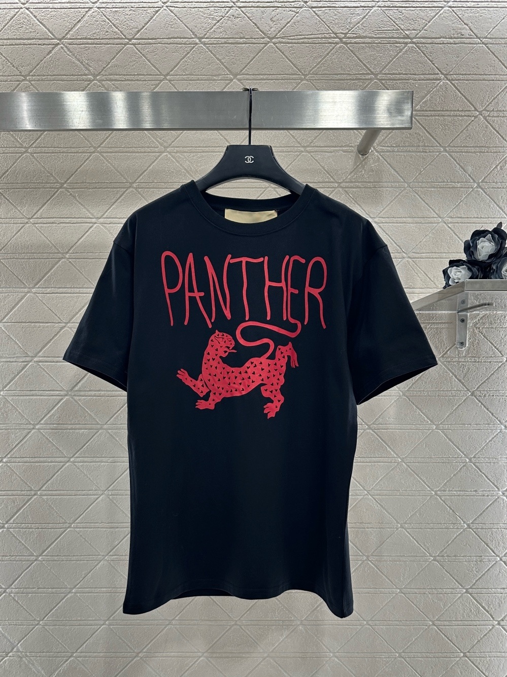 ♥Valentin*♥2026新品上架 美洲豹印花𝑇𝑒𝑒定制YB原生全棉材质，透气舒适，质感十足，宽松短