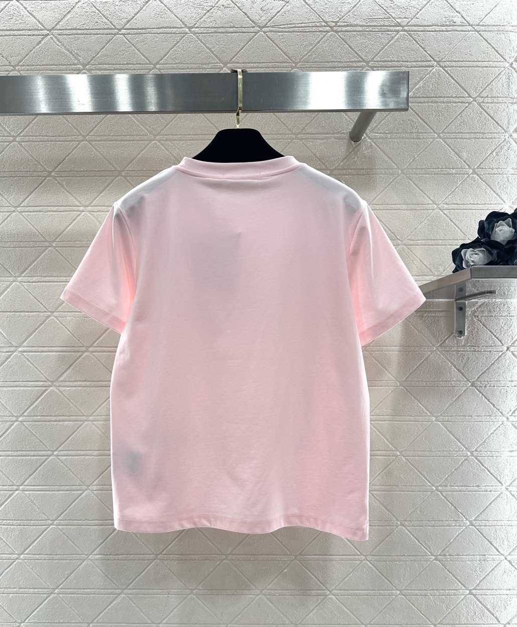 ♥Dio*♥2026新品上架 圆领字母徽标𝑇𝑒𝑒定制YB丝光全棉材质，透气舒适，质感十足，常规短袖𝑇恤剪