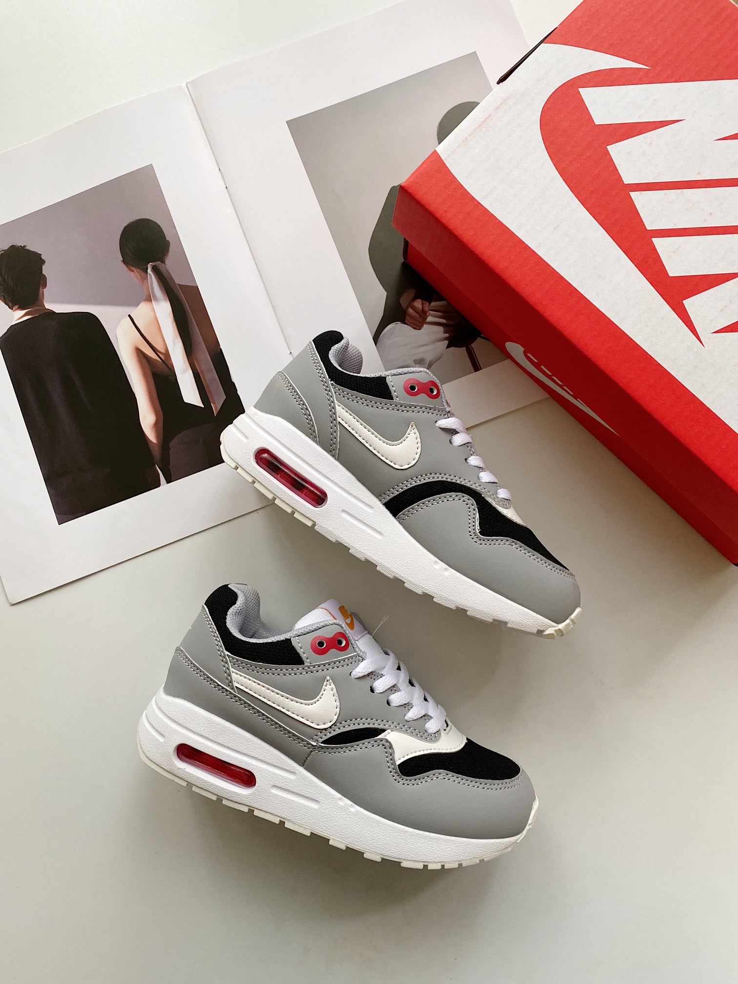 图片[7]-NK Air Max 87气垫运动鞋25-37 流畅线条设计，经典运动风外观💎经典网眼透气鞋面🪔适合日常穿着🚙搭载可视Max Air缓震配置-选品中心