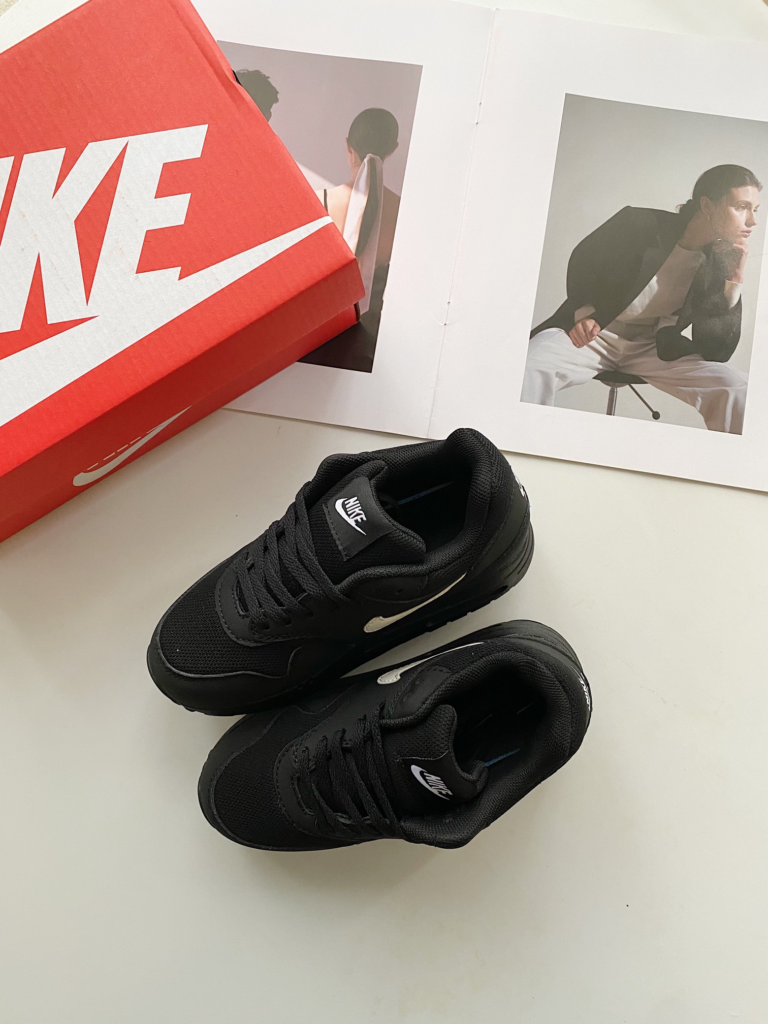 图片[2]-NK Air Max 87气垫运动鞋25-37 流畅线条设计，经典运动风外观💎经典网眼透气鞋面🪔适合日常穿着🚙搭载可视Max Air缓震配置-选品中心