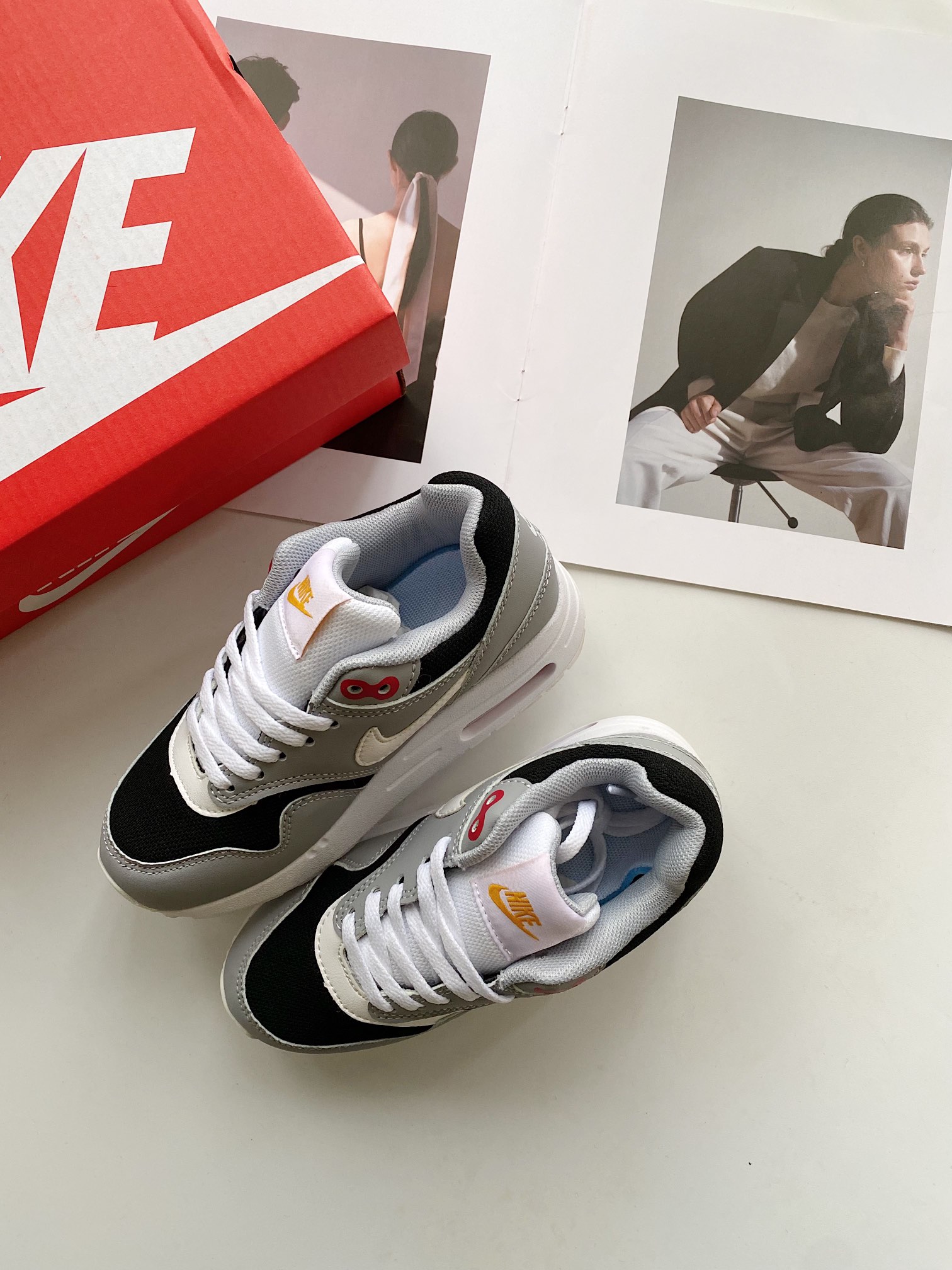 图片[8]-NK Air Max 87气垫运动鞋25-37 流畅线条设计，经典运动风外观💎经典网眼透气鞋面🪔适合日常穿着🚙搭载可视Max Air缓震配置-选品中心