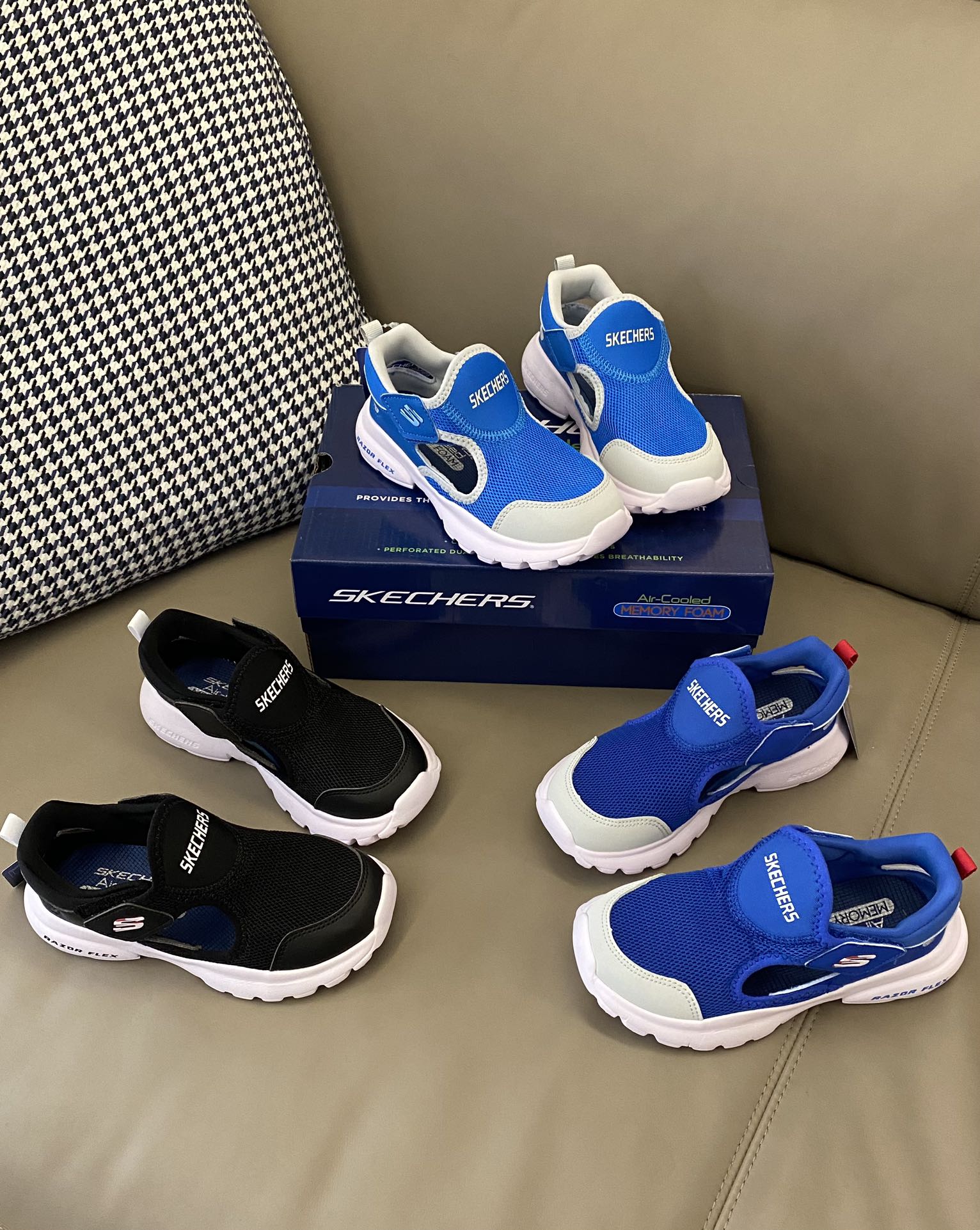 图片[8]-~ 原图直出🌟 SKEGHERS 镂空魔术贴运动凉鞋采用魔术贴设计，方便宝贝穿脱😘整个鞋子镂空网眼设计夏天穿真的更透气🤩鞋底防滑耐磨，抓地力杠杠的👏🏻不怕打滑～-选品中心