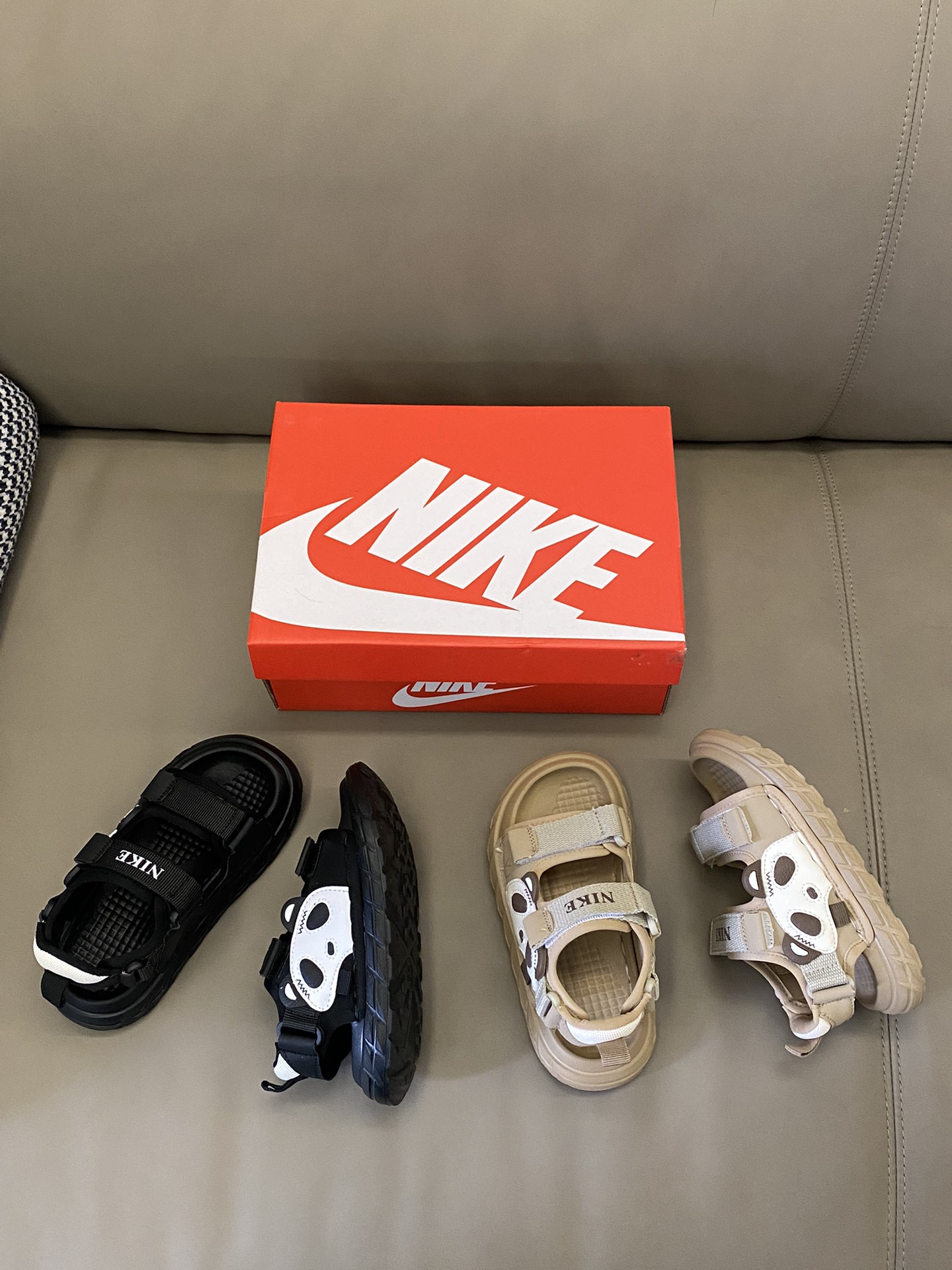 图片[5]-原图直出🌟 NK 小熊猫双魔术贴沙滩凉鞋，鞋面优质材料制成😍即使在炽热的阳光下也能保持凉爽💨魔术贴设计，方便宝贝自己穿脱✔️-选品中心