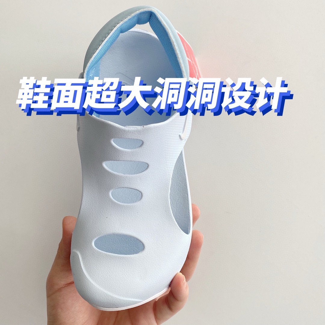 图片[8]-下单备注：专柜版 NK 飞机翼洞洞凉鞋3.0👏🏻👏🏻👏🏻 爆款独家首发🔥现货 认准品质专柜版本✅全新升级巨好穿的软底飞机凉鞋～ 科技速干鞋面🍃能淌水🌟能洗澡🍀下兩也不担心👍🏻细节处理很到位✅夏天都爱玩水，有几双洞洞鞋换着穿太有必要了-选品中心