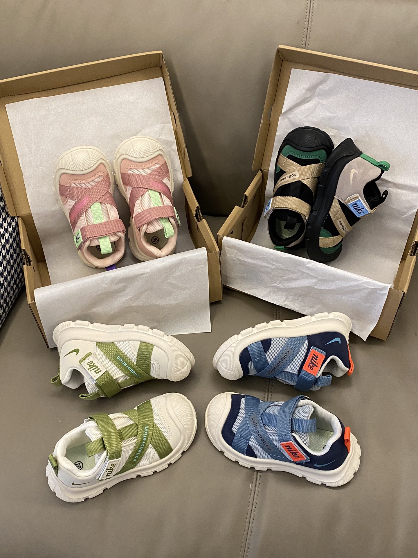 儿童款运动鞋必须有它做工和材质面料都很牛🐮魔术贴设计方便宝贝穿脱✔️超弹大底，轻便舒适第一名🥇🥇让小朋友运动时更加洒脱~~MNA203-选品中心