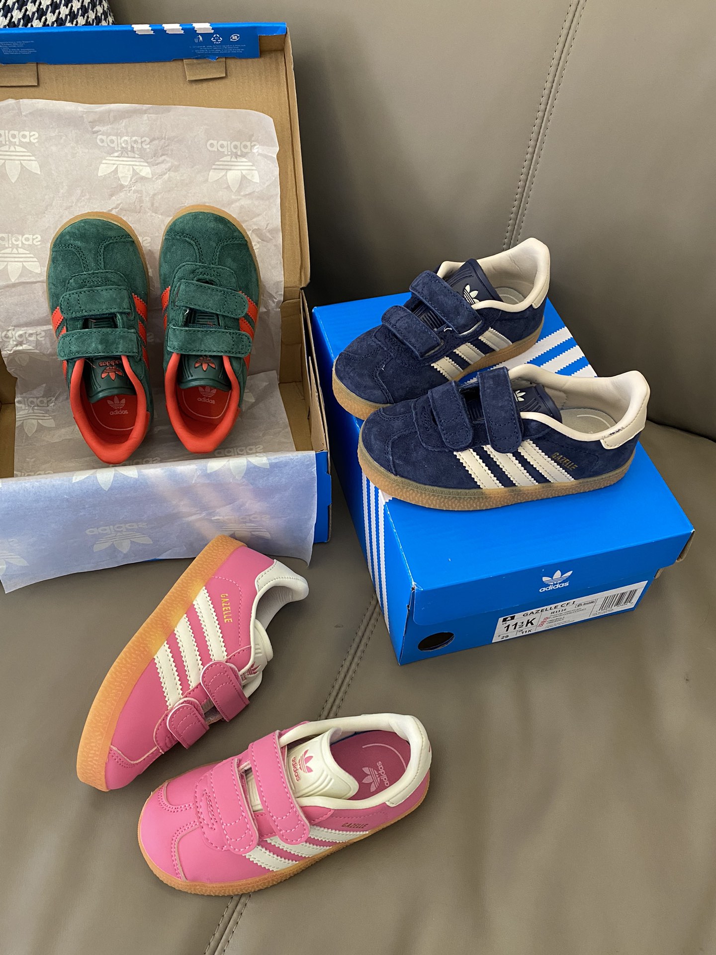 图片[3]-原图直出🌟 小童是两条杠魔术贴设计，大童则是三条杠魔术贴设计🤩穿脱方便✔️三个颜色都值得全入手巨巨巨美说累了-选品中心