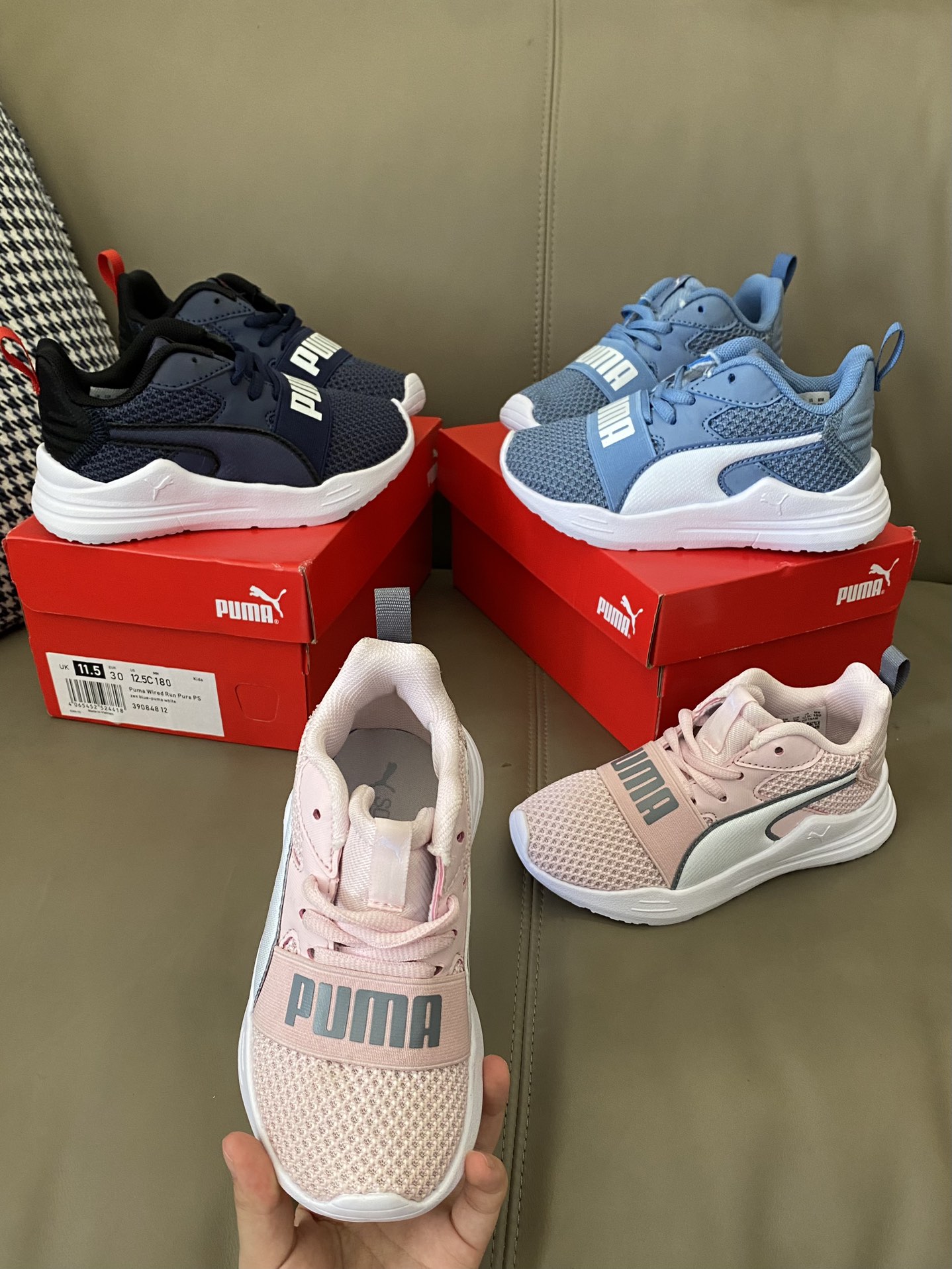 图片[3]-原图直出🌟 PUMA 彪马儿童运动鞋👟采用织物网眼设计，清爽透气💨久跑不闷汗💦内里柔软舒适贴合不累脚👣鞋底软弹舒适轻便☁️防滑耐磨✔️-选品中心