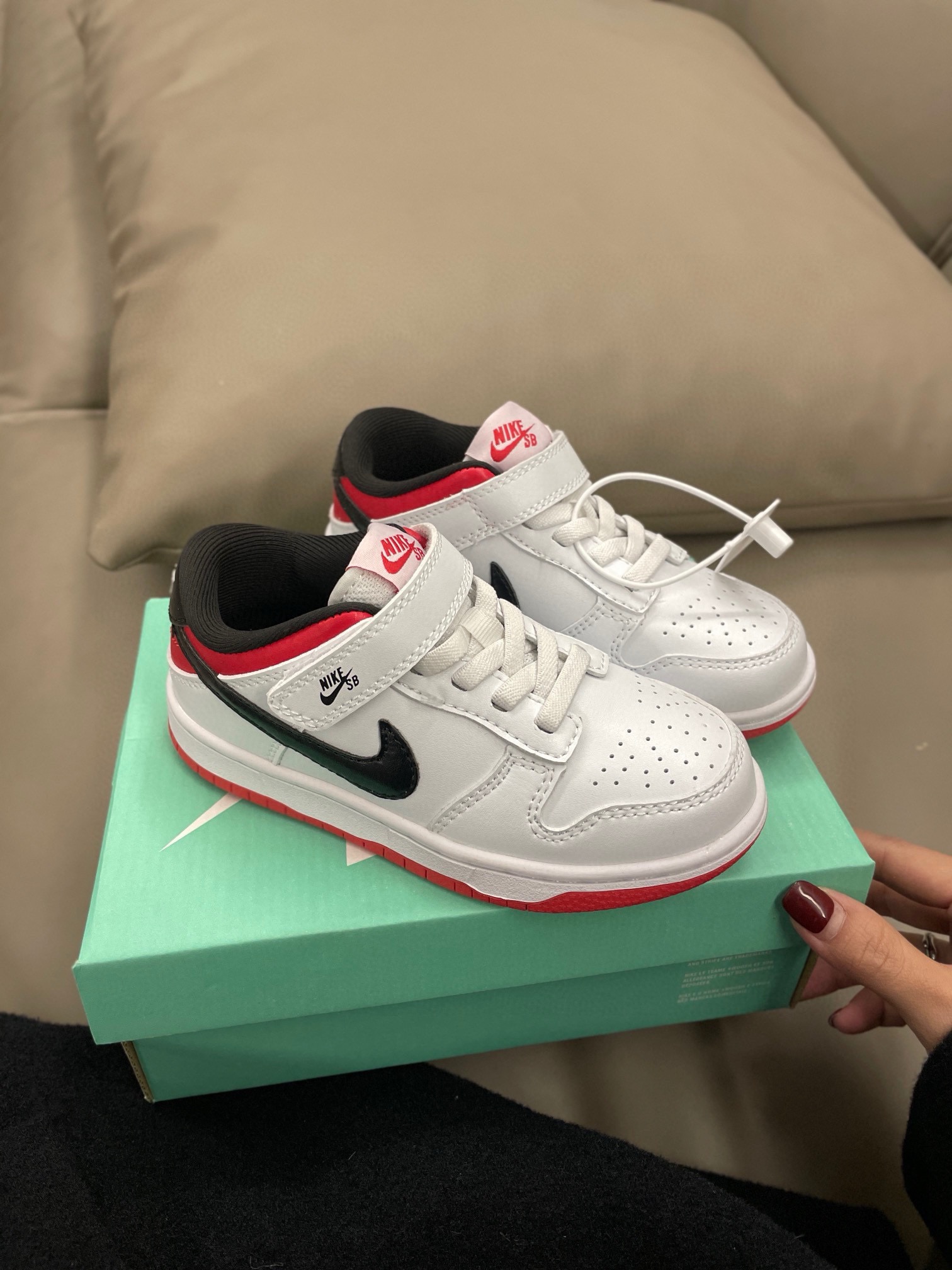 图片[8]-高品质口碑款童 下单备注：NK SB低帮魔术扣20色 尺码：24-37.5， 📣📣不同品牌，不同系列的鞋子，鞋码存在差异 所以一定要量一下宝宝脚长 根据宝宝脚长+1~1.5cm选择相对应内长-选品中心