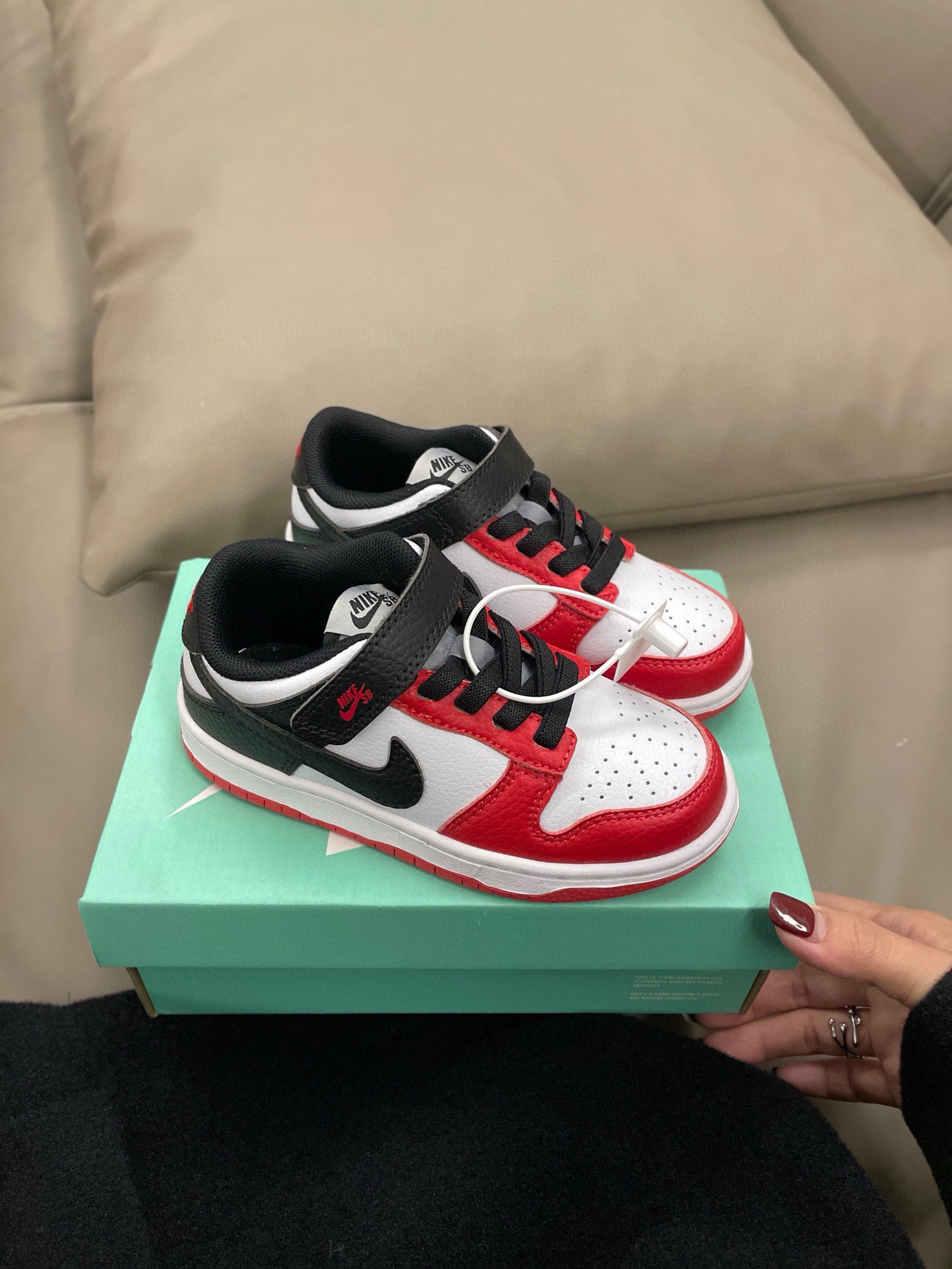 图片[4]-高品质口碑款童 下单备注：NK SB低帮魔术扣20色 尺码：24-37.5， 📣📣不同品牌，不同系列的鞋子，鞋码存在差异 所以一定要量一下宝宝脚长 根据宝宝脚长+1~1.5cm选择相对应内长-选品中心