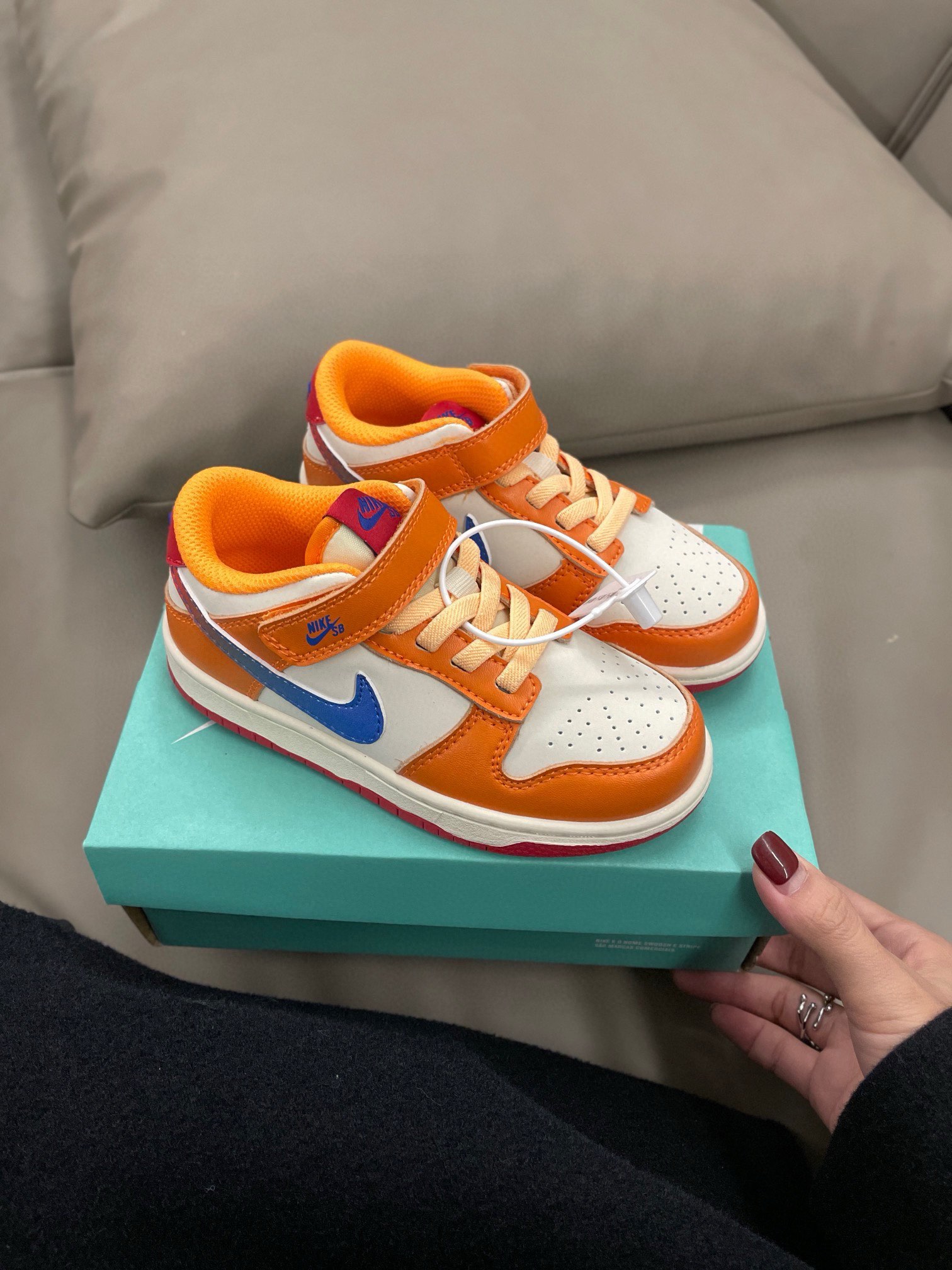 图片[5]-高品质口碑款童 下单备注：NK SB低帮魔术扣20色 尺码：24-37.5， 📣📣不同品牌，不同系列的鞋子，鞋码存在差异 所以一定要量一下宝宝脚长 根据宝宝脚长+1~1.5cm选择相对应内长-选品中心