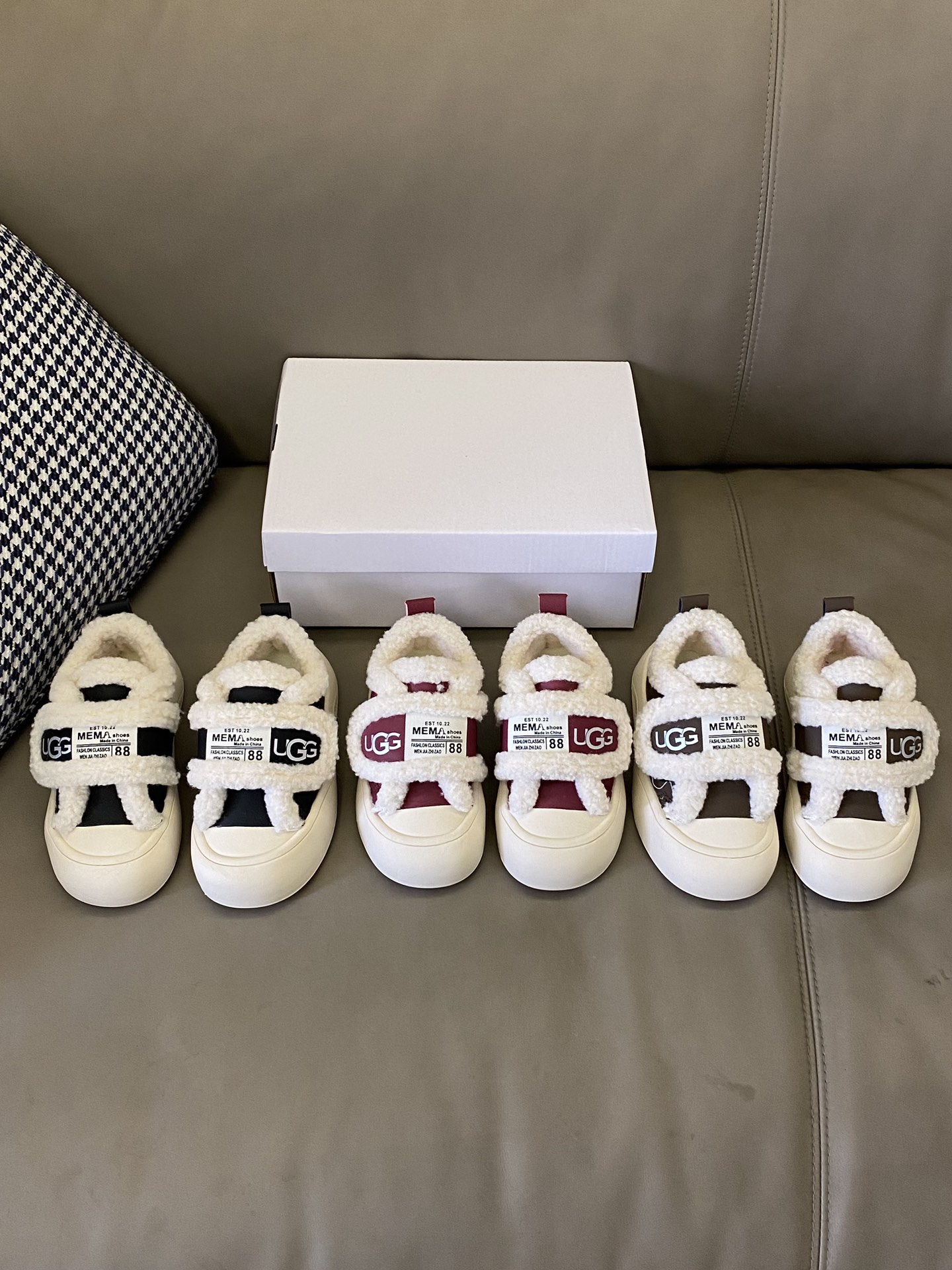 图片[5]-原图直出🌟 鞋头圆圆的设计真的好🉑爱防撞踢保护脚趾🦶🏻内里毛茸茸的又很保暖🤩搭配魔术贴设计简直大爱😍鞋底防滑耐磨抓地力强👍🏻MNA280-选品中心