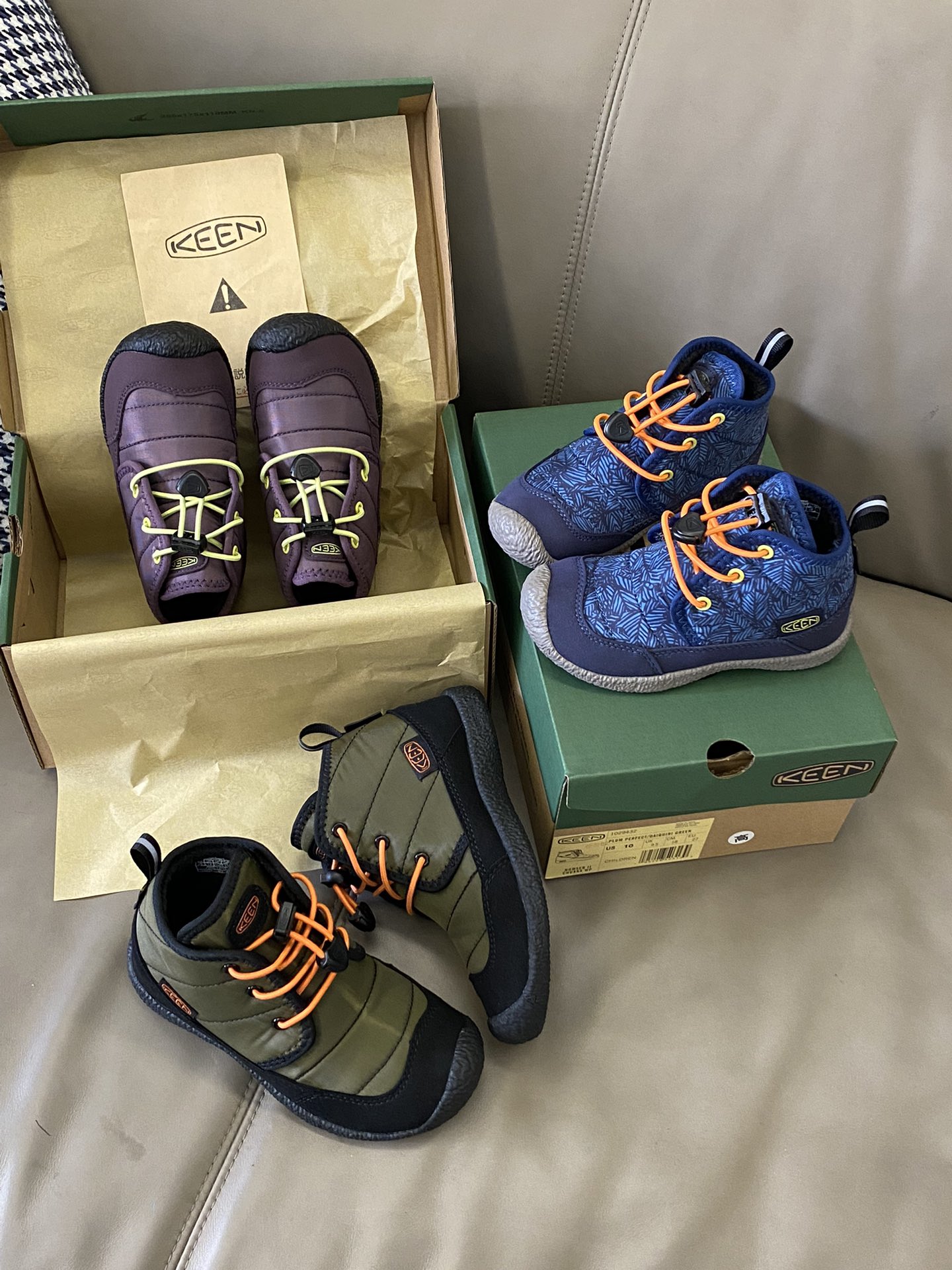 图片[4]-原图直出🌟 绝了你可以永远相信keen真是巨巨舒服😍鞋面采用麂皮拼接材质，松紧扣设计🉑自由调节松紧🤩内里加绒保暖亲肤透气🌬️鞋底防滑效果强👍🏻-选品中心