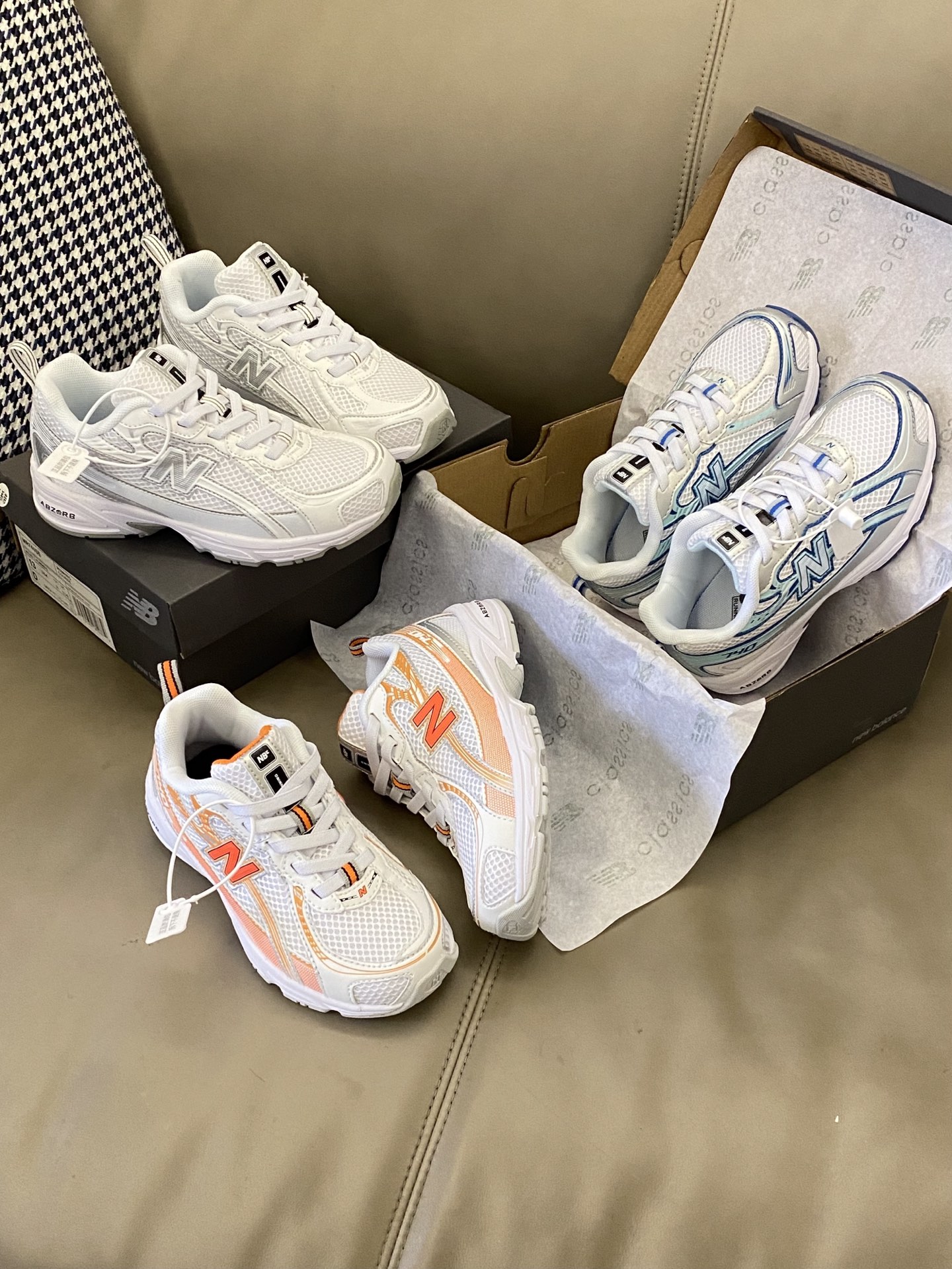 图片[6]-原图直出🌟 NB740 网面松紧带儿童老爹鞋👟鞋面网孔设计轻爽透气☁️松紧带设计，宝贝自己也能轻松穿稳💞早起上学再也不用和鞋带打架了🪢真的是一整个爱住🥳-选品中心