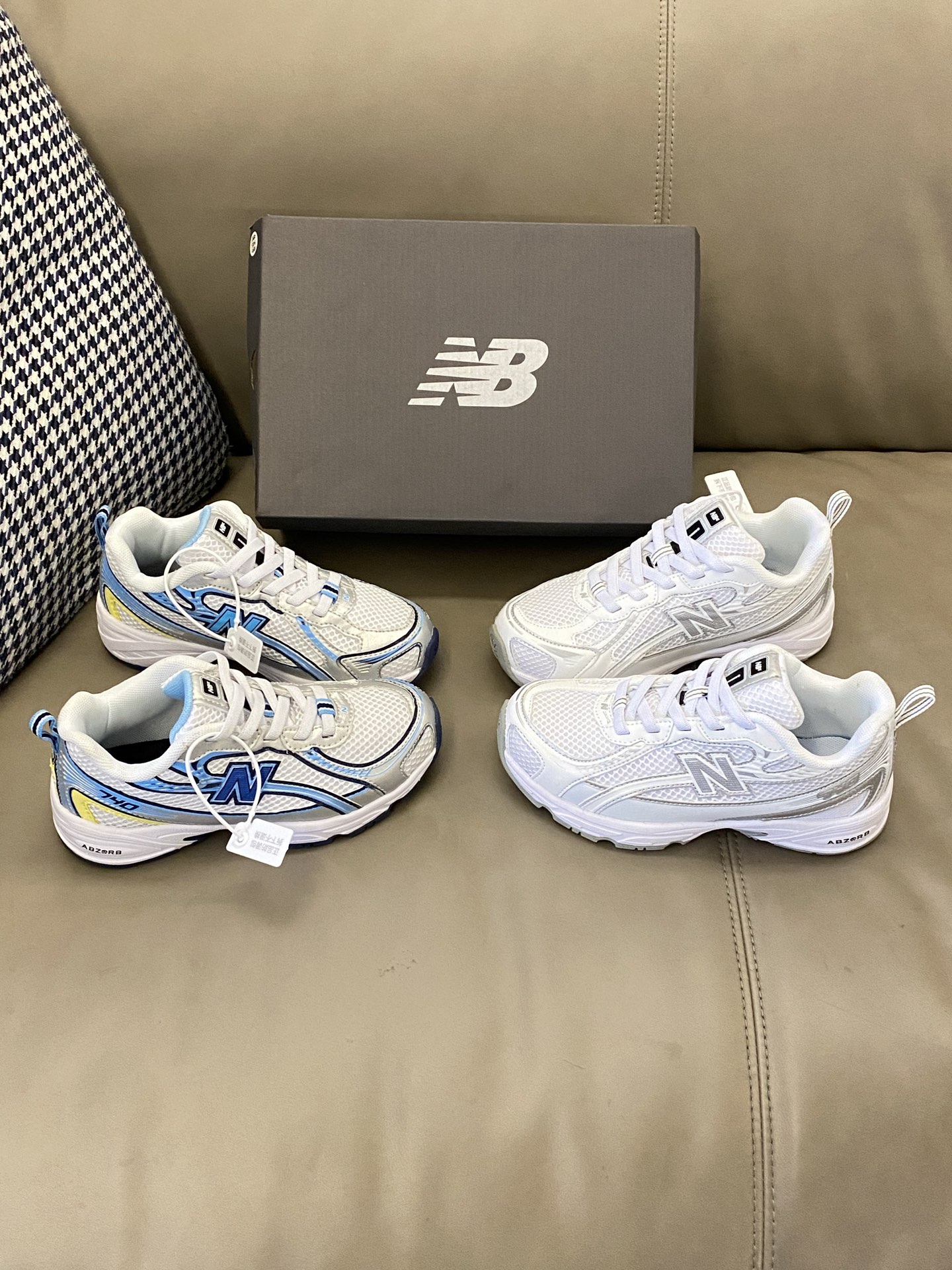 图片[8]-原图直出🌟 NB740 网面松紧带儿童老爹鞋👟鞋面网孔设计轻爽透气☁️松紧带设计，宝贝自己也能轻松穿稳💞早起上学再也不用和鞋带打架了🪢真的是一整个爱住🥳-选品中心