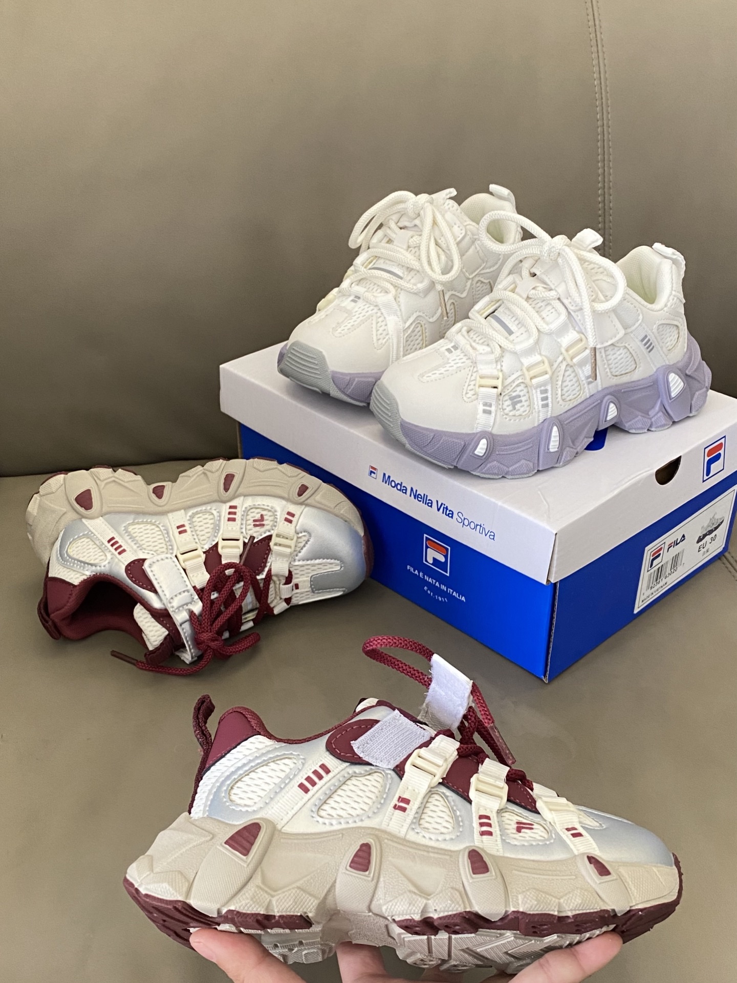 图片[8]-原图直出🌟 FL 网面魔术贴儿童登山鞋鞋带都是固定的不用担心会松开哦，内侧有个魔术贴，宝贝们自己穿脱都很方便😙特别友好贴心，方便又快捷，安利给宝妈们🤣鞋底的纹路也很清晰防滑耐磨🥰-选品中心