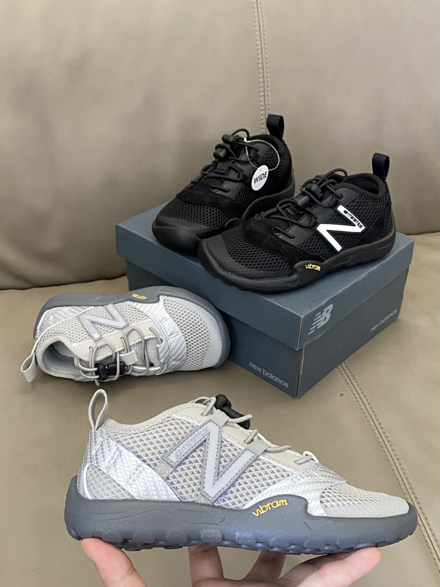 图片[3]-原图直出🌟 超爱的NB赤足网面运动鞋🆕网面设计透气又舒适🌟采用松紧扣设计穿脱超方便🤩橡胶耐磨防滑大底，抓地力强✊-选品中心