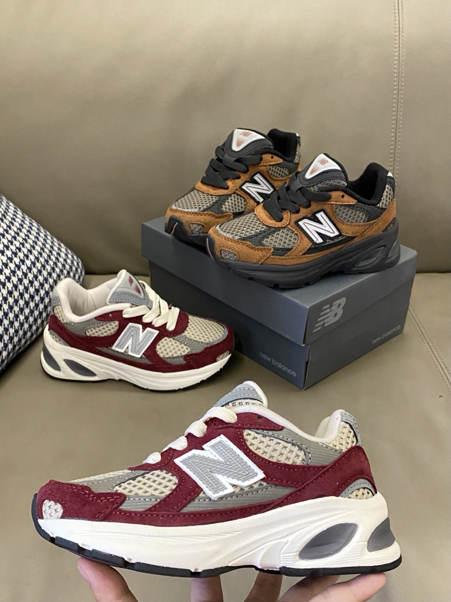 图片[4]-原图直出🌟 我尊嘟是入了一双又一双的节奏🎶配色看着好舒服🫠鞋面网布设计干爽透气💨外带增高效果🤩上脚很软很舒服🤗韩气休闲十足🌟炒鸡百搭好看很喜欢😘尺码：26-37.💰-选品中心