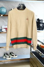 Gucci Clothing Sweatshirts Lattice Knitting Wool Fall/Winter Collection Fashion Casual
