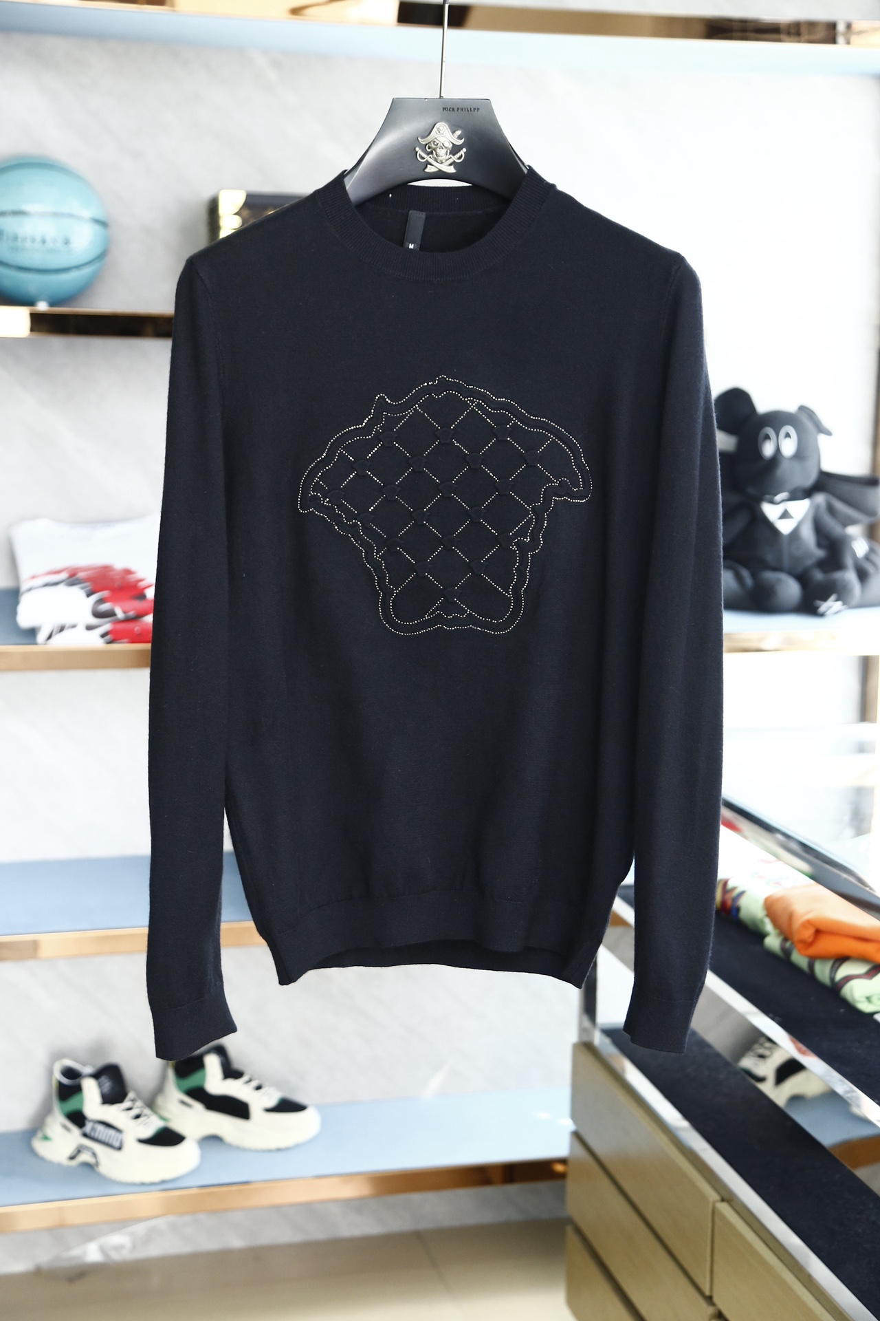 Versace Replica
 Clothing Sweatshirts Lattice Knitting Wool Fall/Winter Collection Fashion Casual