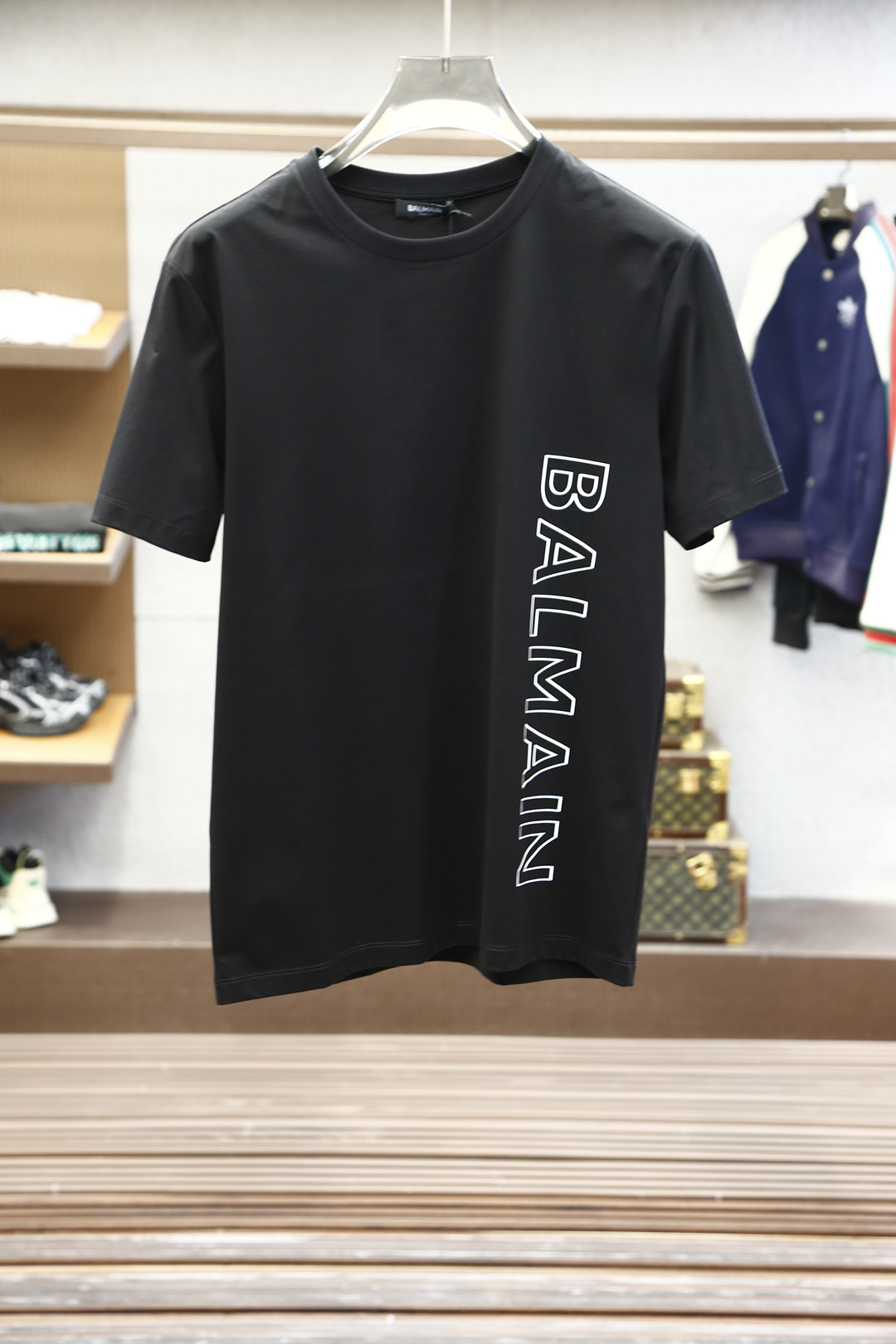Balman 2025 Men’s Silk T-shirts with Classic Logo Design and Mordon-style Profile - 图片 1