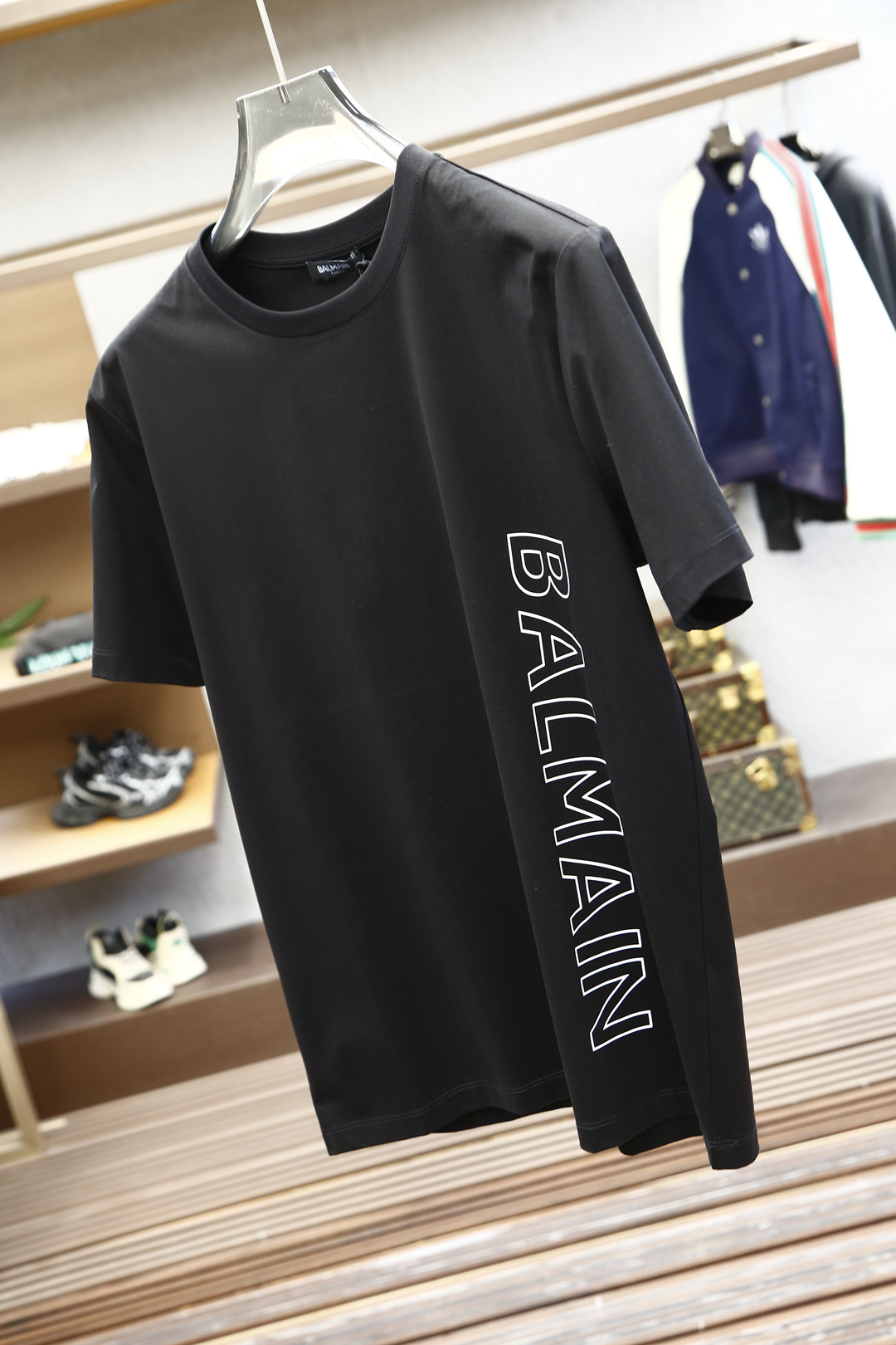 Balman 2025 Men’s Silk T-shirts with Classic Logo Design and Mordon-style Profile - 图片 6