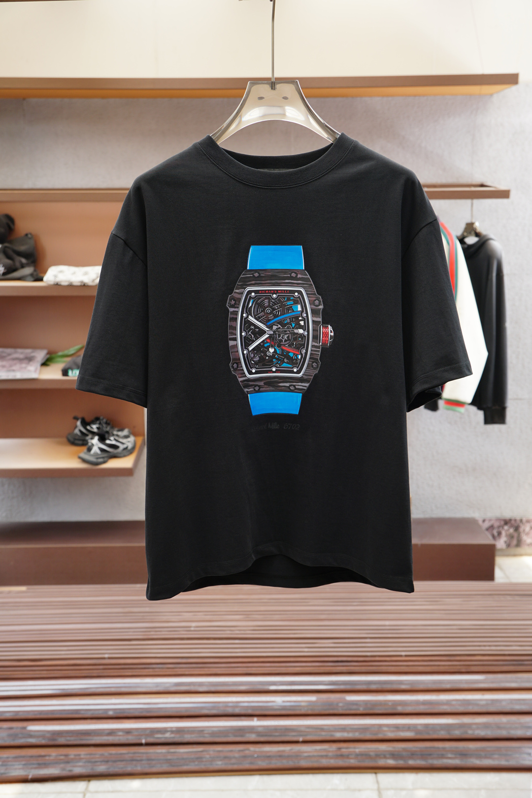 Richard Mille’s Exclusive High-End Custom Short Sleeve Shirt for Men in Cashmere Fabric. - 图片 2