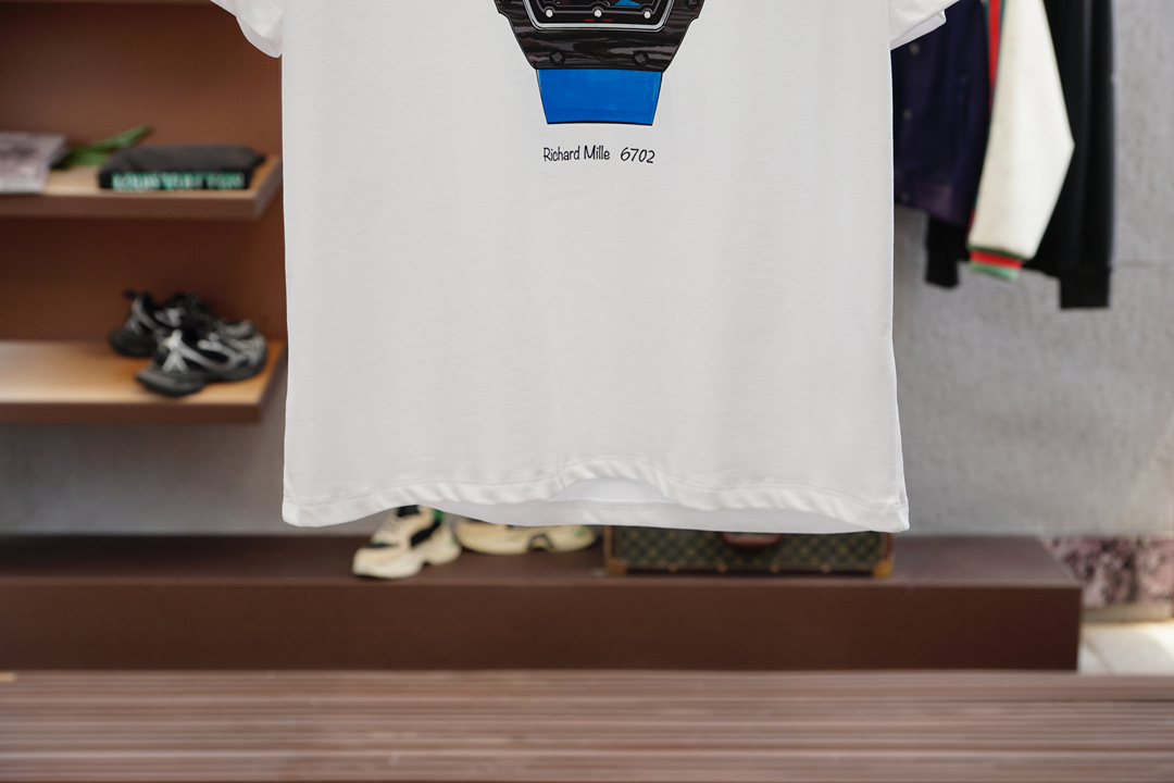 Richard Mille’s Exclusive High-End Custom Short Sleeve Shirt for Men in Cashmere Fabric. - 图片 6