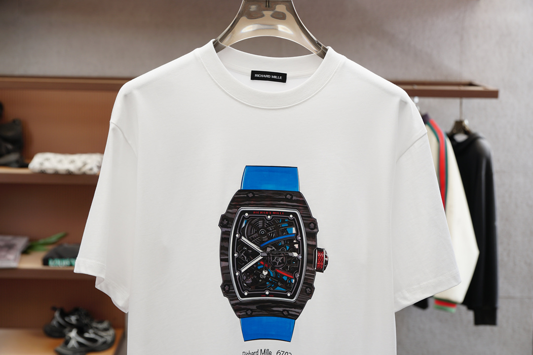 Richard Mille’s Exclusive High-End Custom Short Sleeve Shirt for Men in Cashmere Fabric. - 图片 5