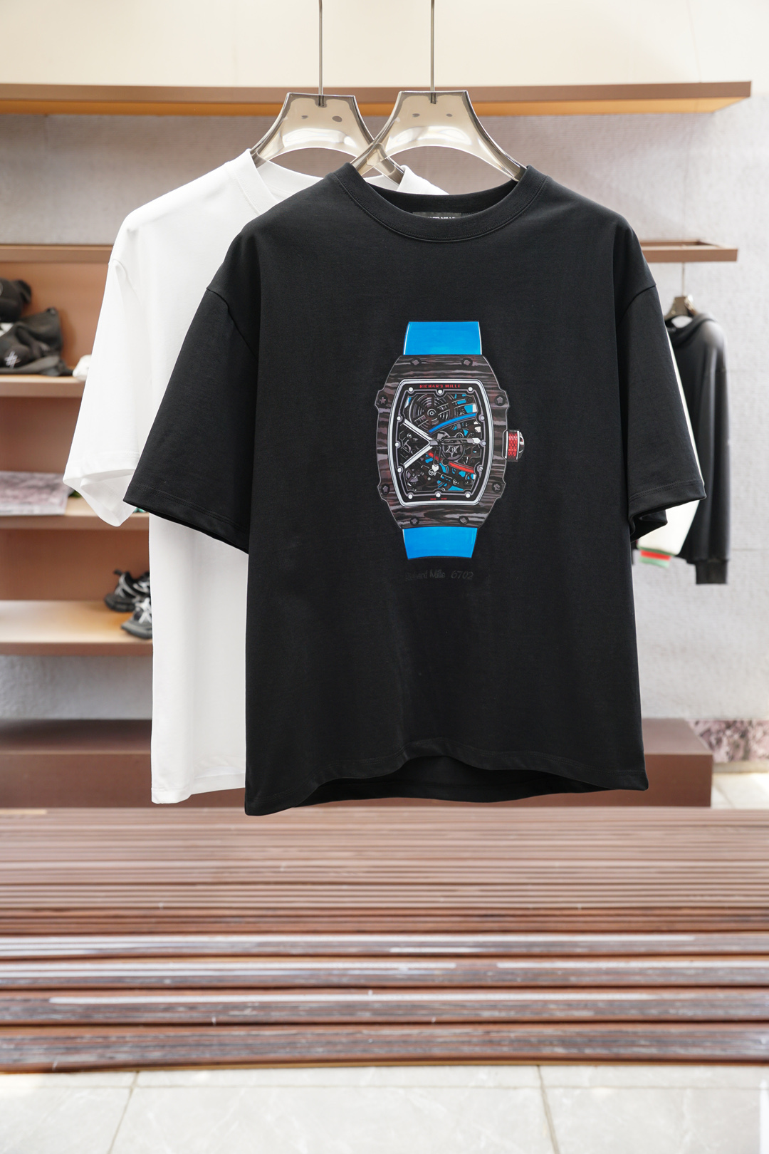 Richard Mille’s Exclusive High-End Custom Short Sleeve Shirt for Men in Cashmere Fabric.