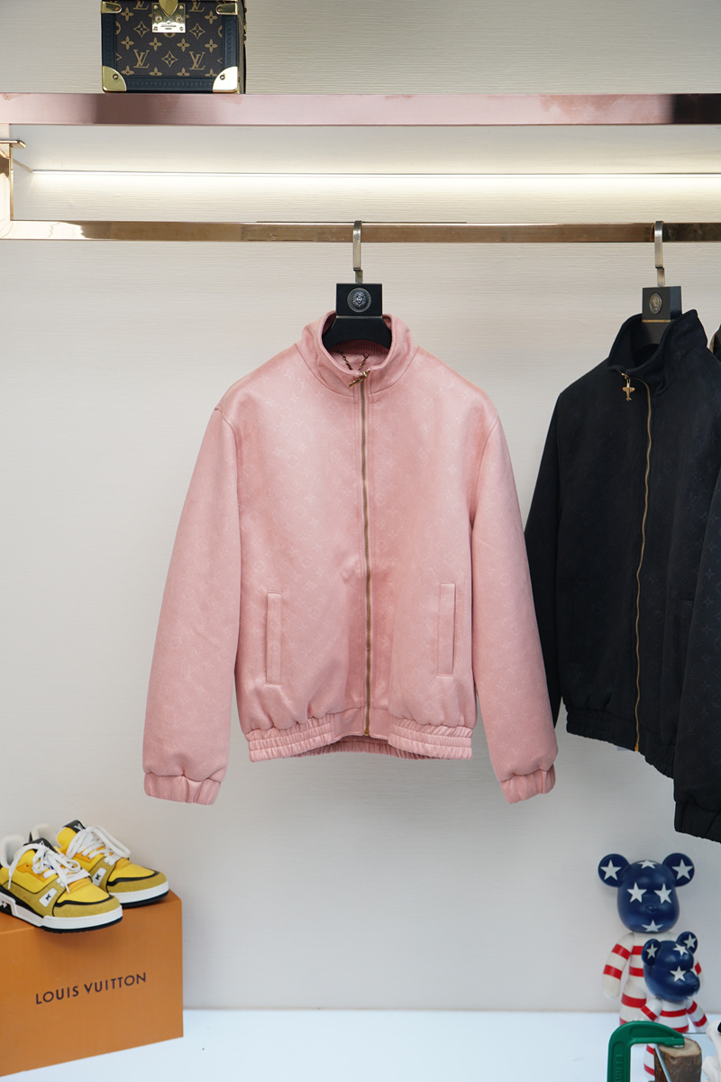 “Louis Vuitton Men’s Baseball Collar Jacket: High-End Design, Comfort, Quality, and Style – M-XXL Sizes Available” - 图片 2