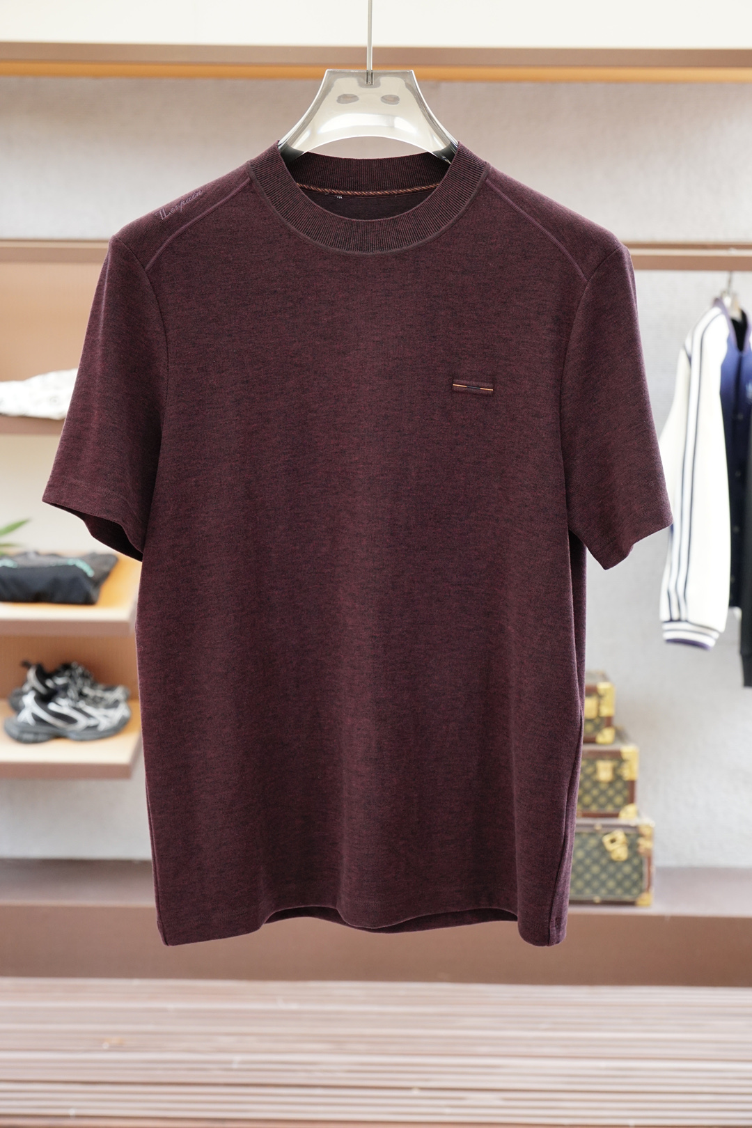 
杰尼亚/高级成衣 2025秋冬打底系列！熟男 轻熟男 最爱款式 最经典净色通勤百搭帅气的圆领短袖打底衫