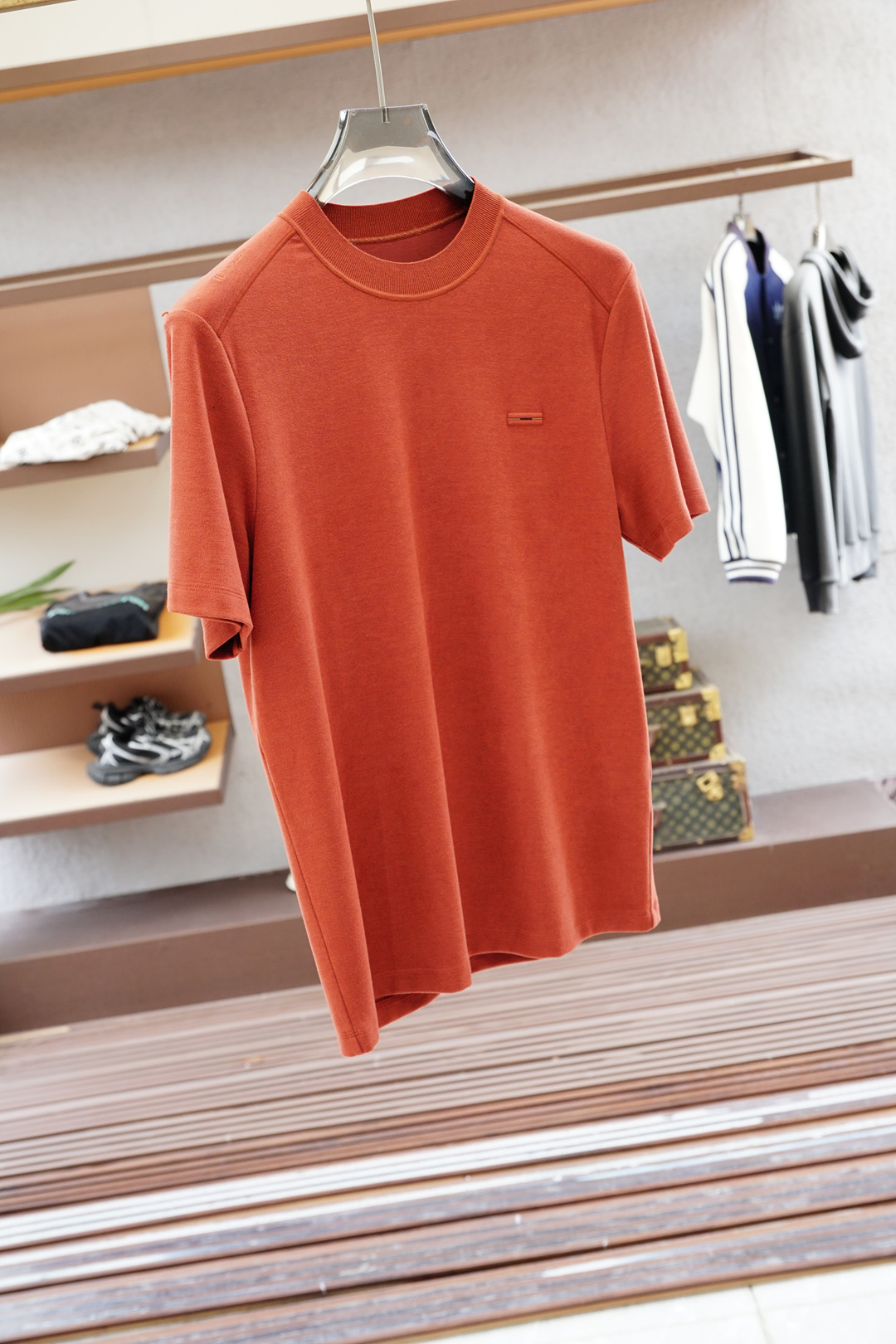 
杰尼亚/高级成衣 2025秋冬打底系列！熟男 轻熟男 最爱款式 最经典净色通勤百搭帅气的圆领短袖打底衫