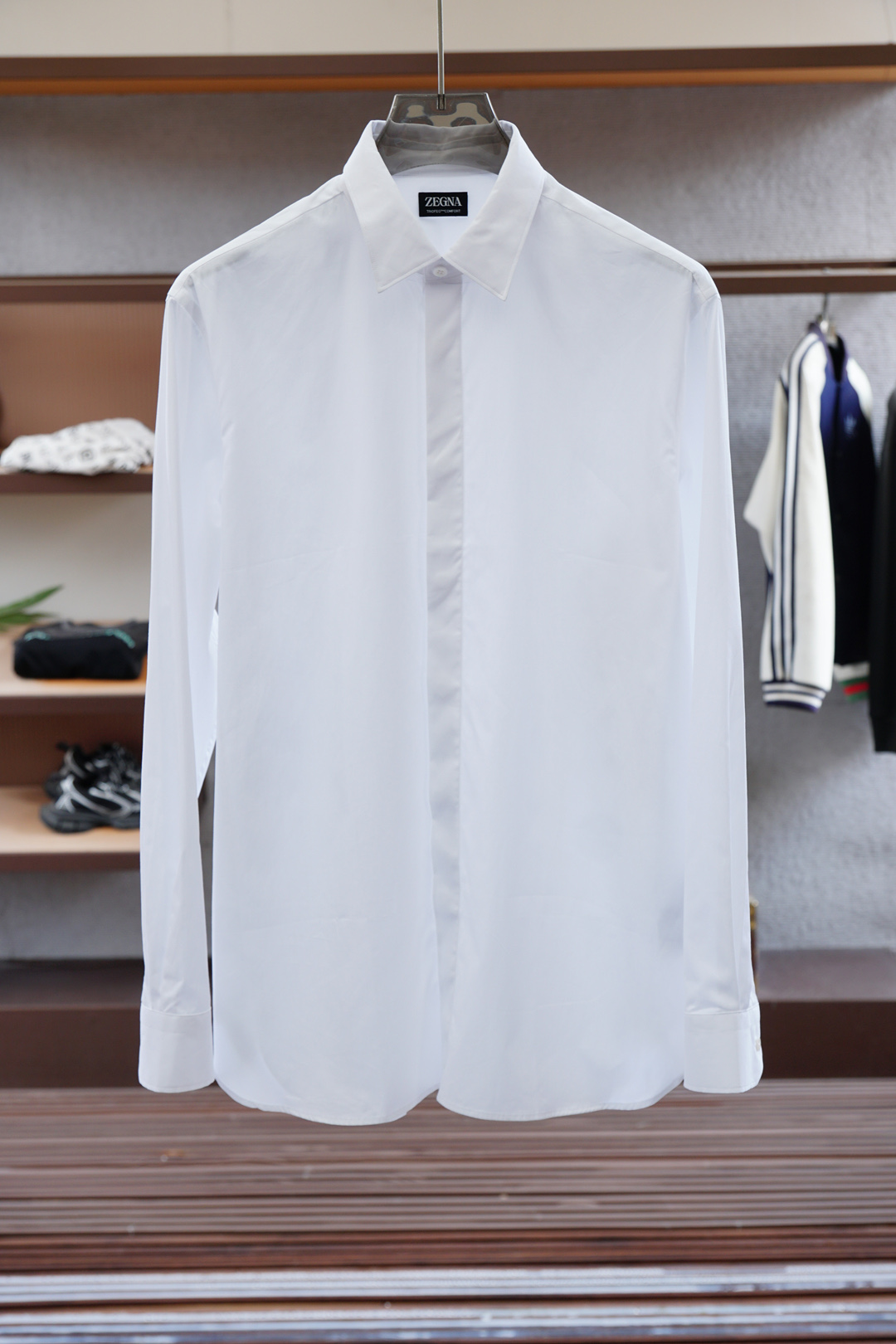 ，杰尼亚/纯原，懂货的来，贸易公司订单❗️杰尼亚府绸棉男士衬衫，通勤商务都可！真正精品，高端精英首选！ 