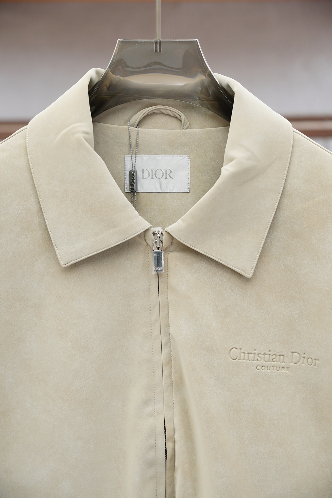 
Dior 迪奥/Dr.25FW新款CD字母压纹图案麂皮绒夹克，男士高端都市风尚翻领外套。私密性质的渠道