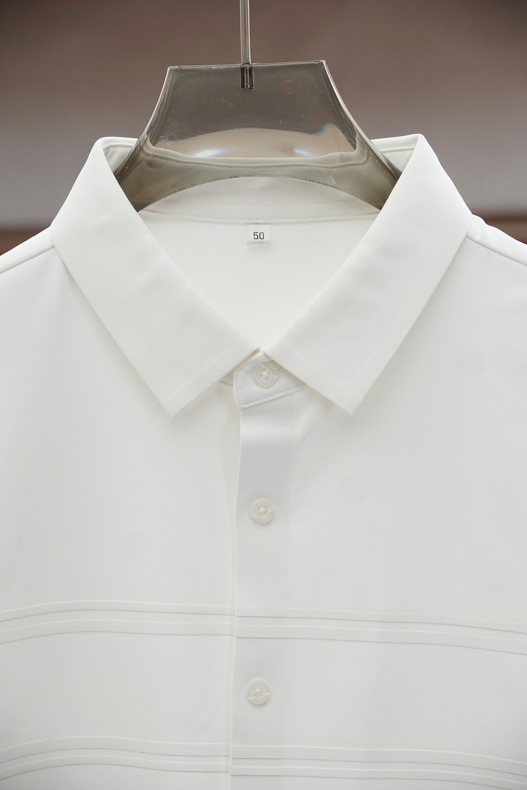 杰尼亚-2025新品 专柜在售 时尚高端男装衬衣，纯白色设计干净利落整洁，董事长精英必备系列，舒适松弛又