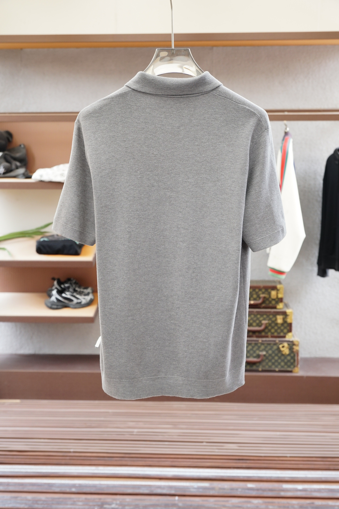 蒙口-🍐2025ss秋冬专柜同款同步上新短袖醋酸天丝羊毛针织面料 一体起脚针织 高端人士必备单品，懂货的