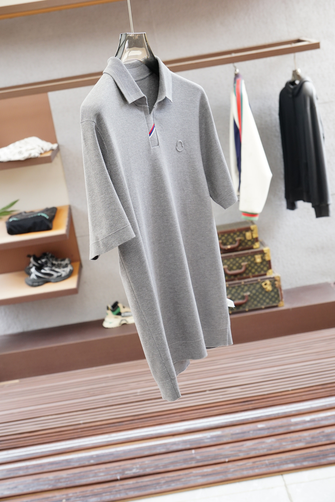 蒙口-🍐2025ss秋冬专柜同款同步上新短袖醋酸天丝羊毛针织面料 一体起脚针织 高端人士必备单品，懂货的