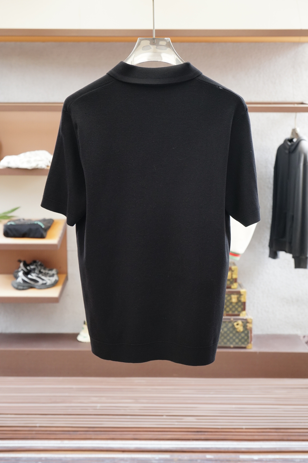 蒙口-🍐2025ss秋冬专柜同款同步上新短袖醋酸天丝羊毛针织面料 一体起脚针织 高端人士必备单品，懂货的