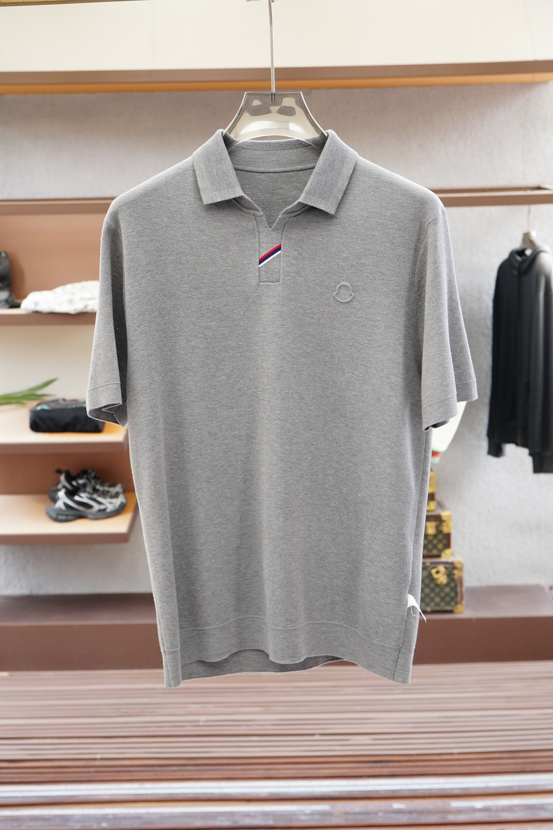 蒙口-🍐2025ss秋冬专柜同款同步上新短袖醋酸天丝羊毛针织面料 一体起脚针织 高端人士必备单品，懂货的