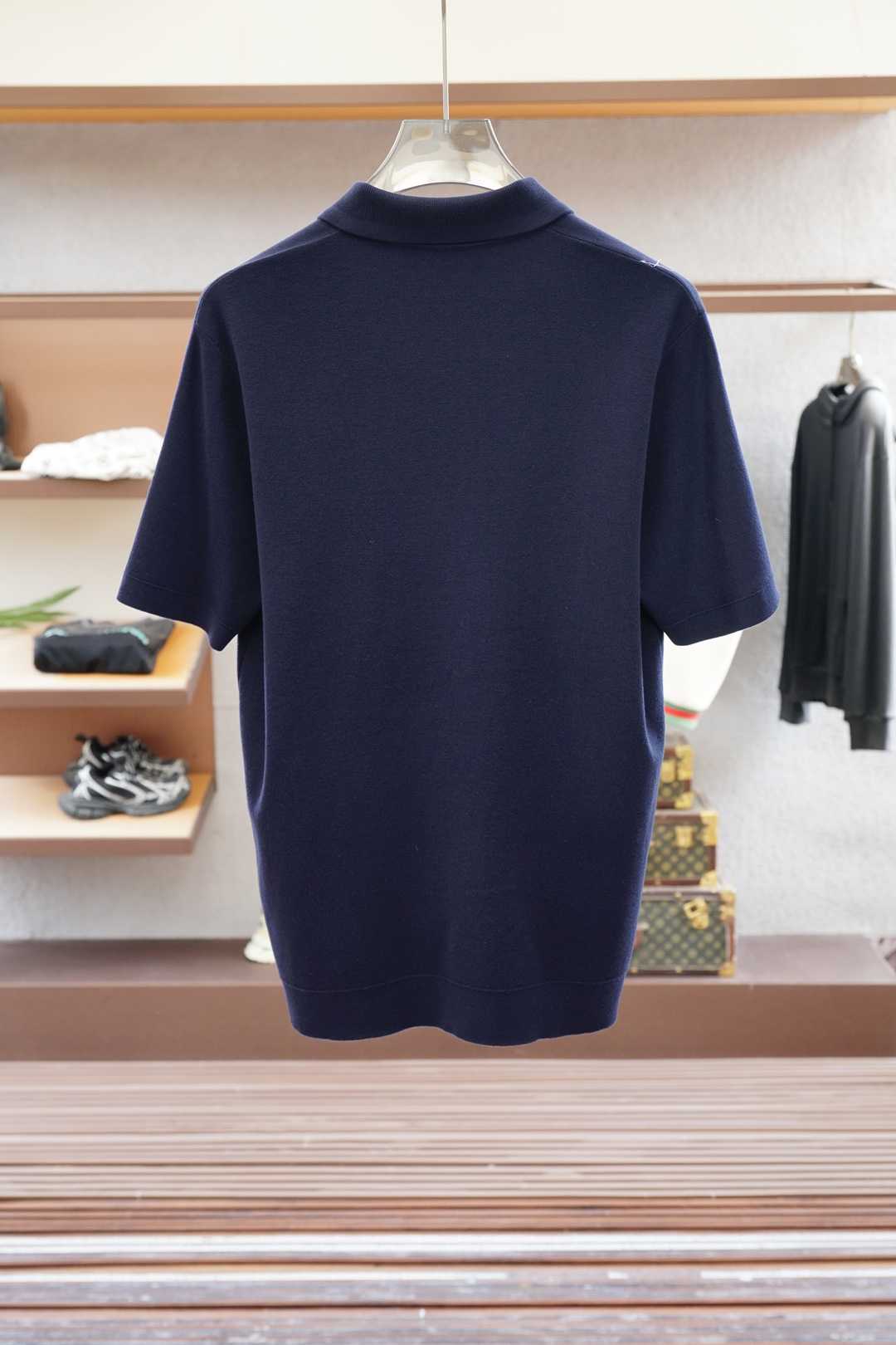 蒙口-🍐2025ss秋冬专柜同款同步上新短袖醋酸天丝羊毛针织面料 一体起脚针织 高端人士必备单品，懂货的