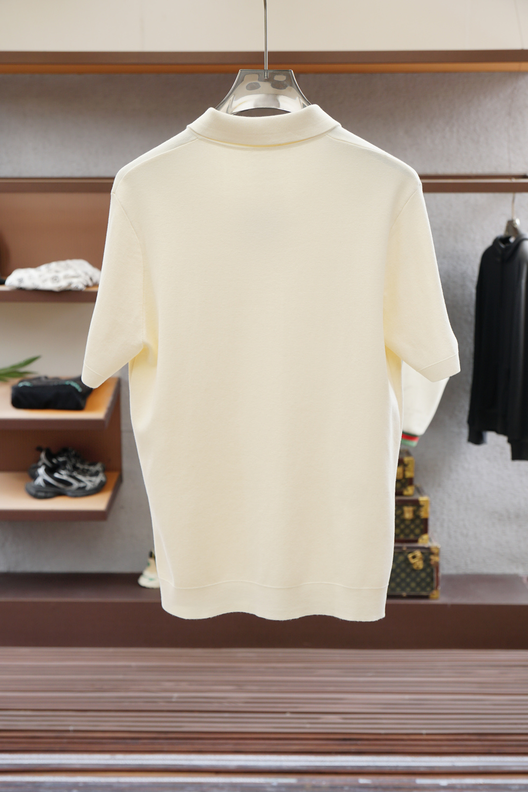 蒙口-🍐2025ss秋冬专柜同款同步上新短袖醋酸天丝羊毛针织面料 一体起脚针织 高端人士必备单品，懂货的