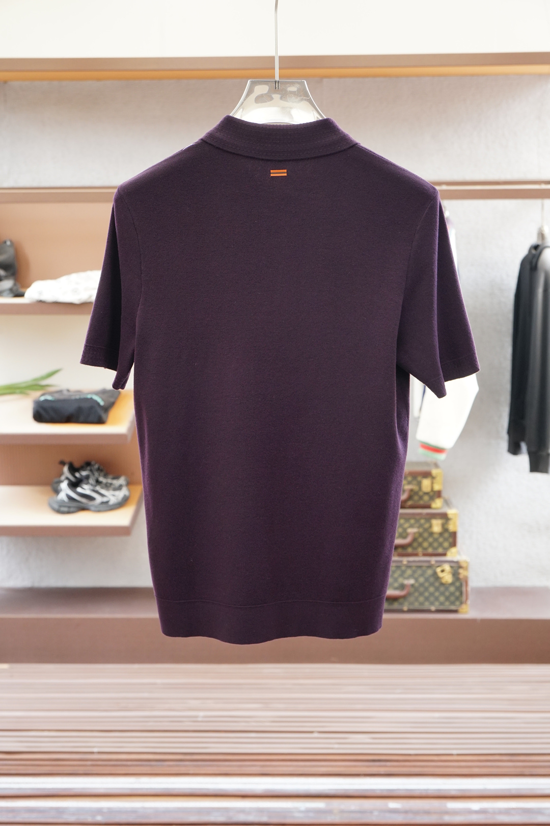 杰尼亚-🍐2025ss秋冬专柜同款同步上新短袖醋酸天丝羊毛针织面料 一体起脚针织 高端人士必备单品，懂货