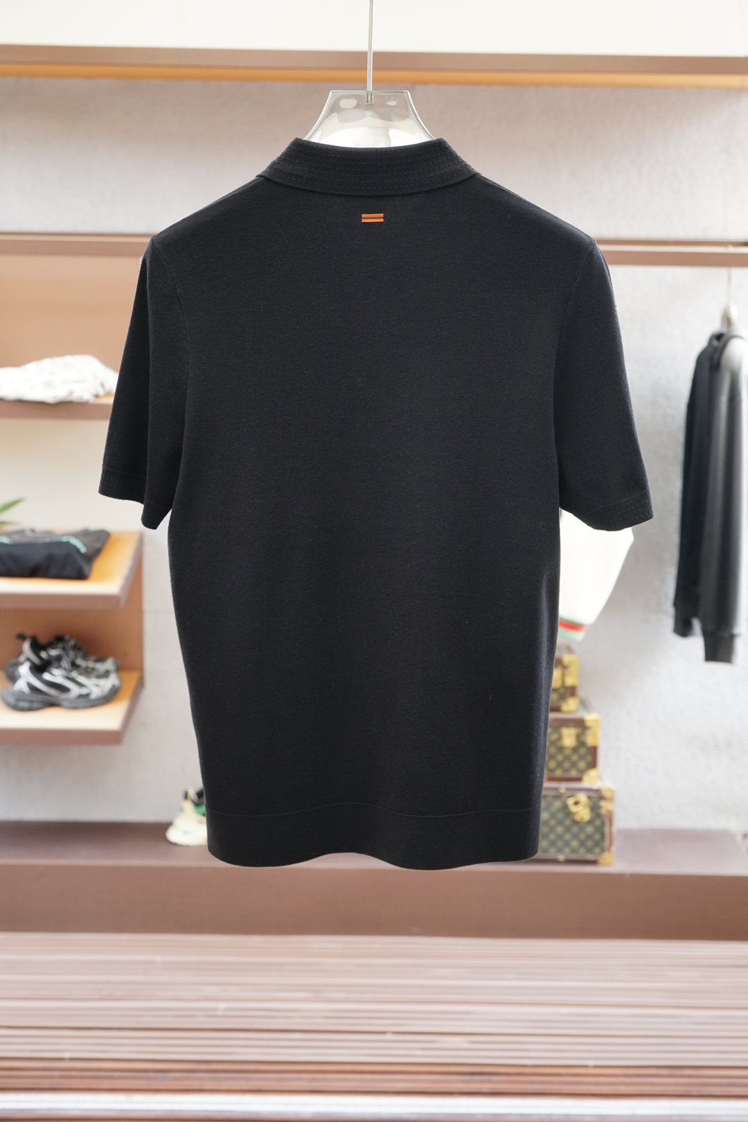 杰尼亚-🍐2025ss秋冬专柜同款同步上新短袖醋酸天丝羊毛针织面料 一体起脚针织 高端人士必备单品，懂货