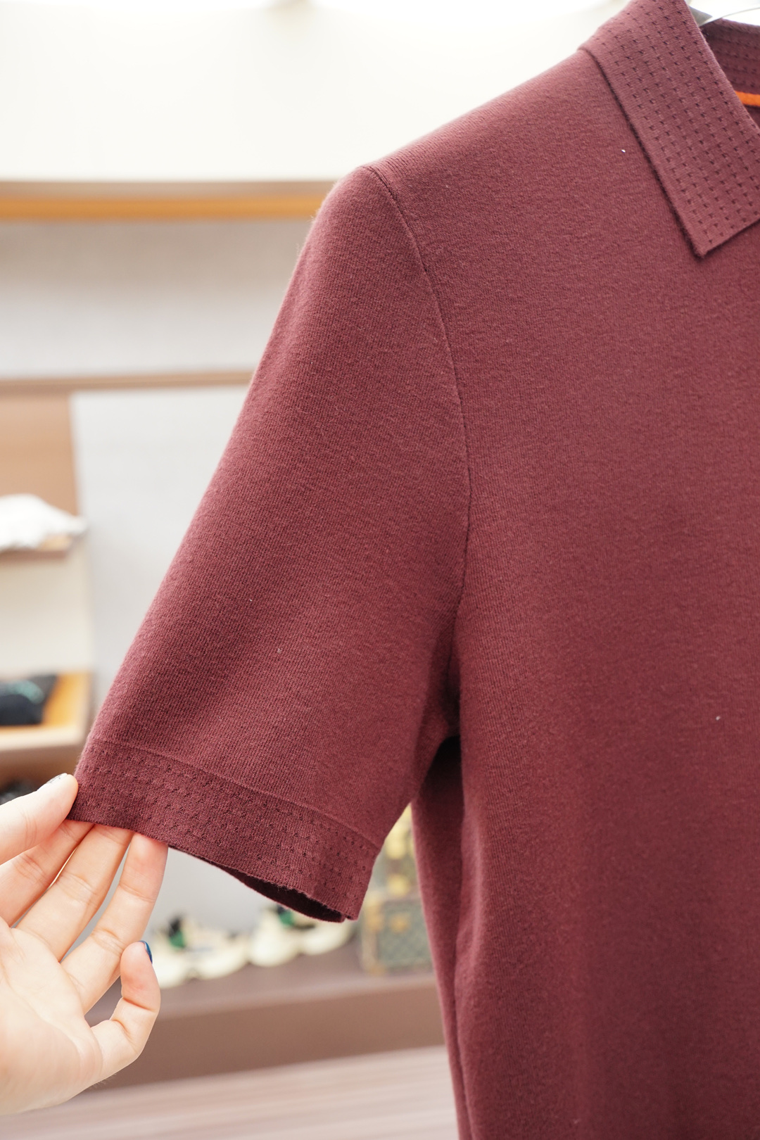 杰尼亚-🍐2025ss秋冬专柜同款同步上新短袖醋酸天丝羊毛针织面料 一体起脚针织 高端人士必备单品，懂货